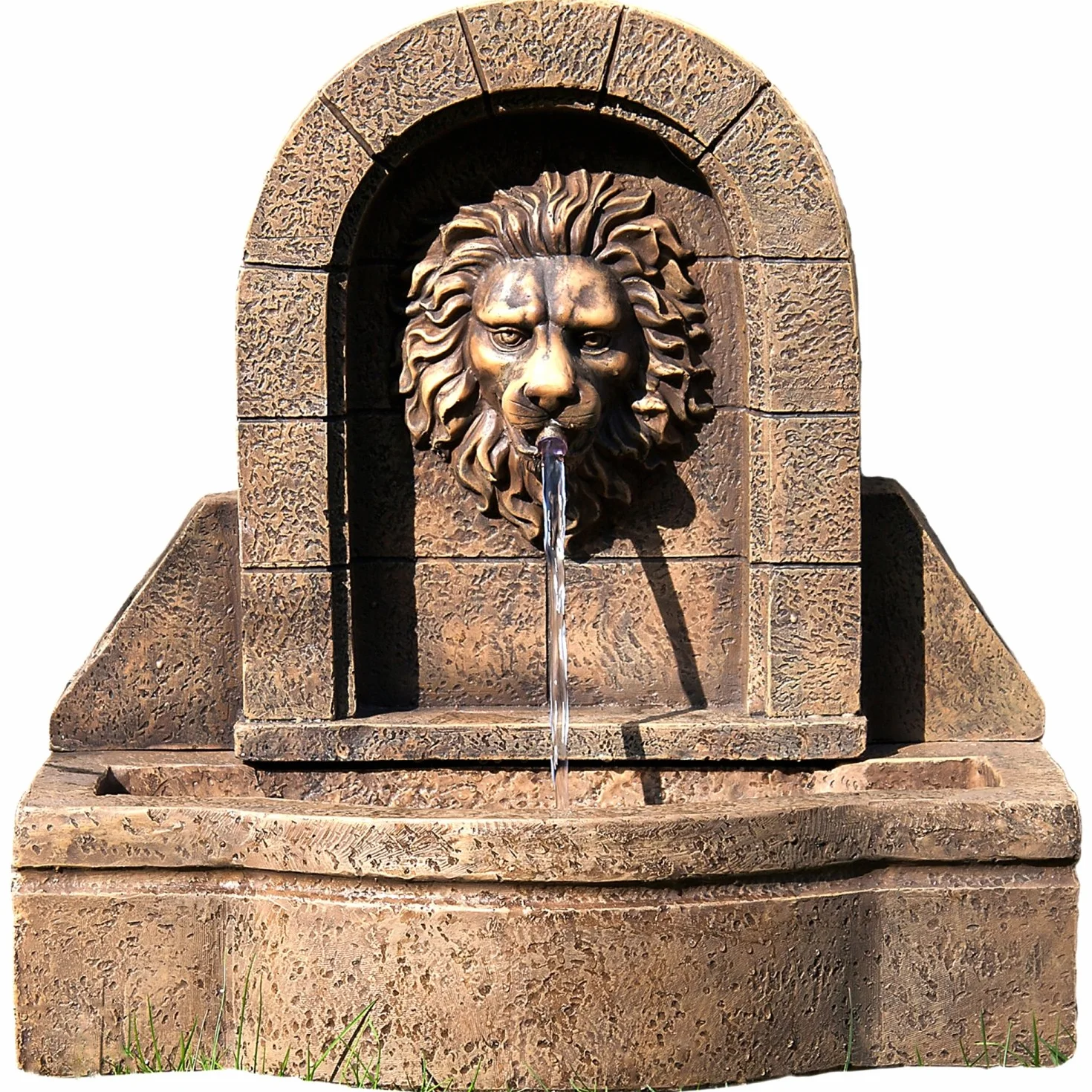 STILISTA Leon Fontaine de Jardin avec Tête de Lion 50 x 54 x 29 cm Pompe Comprise