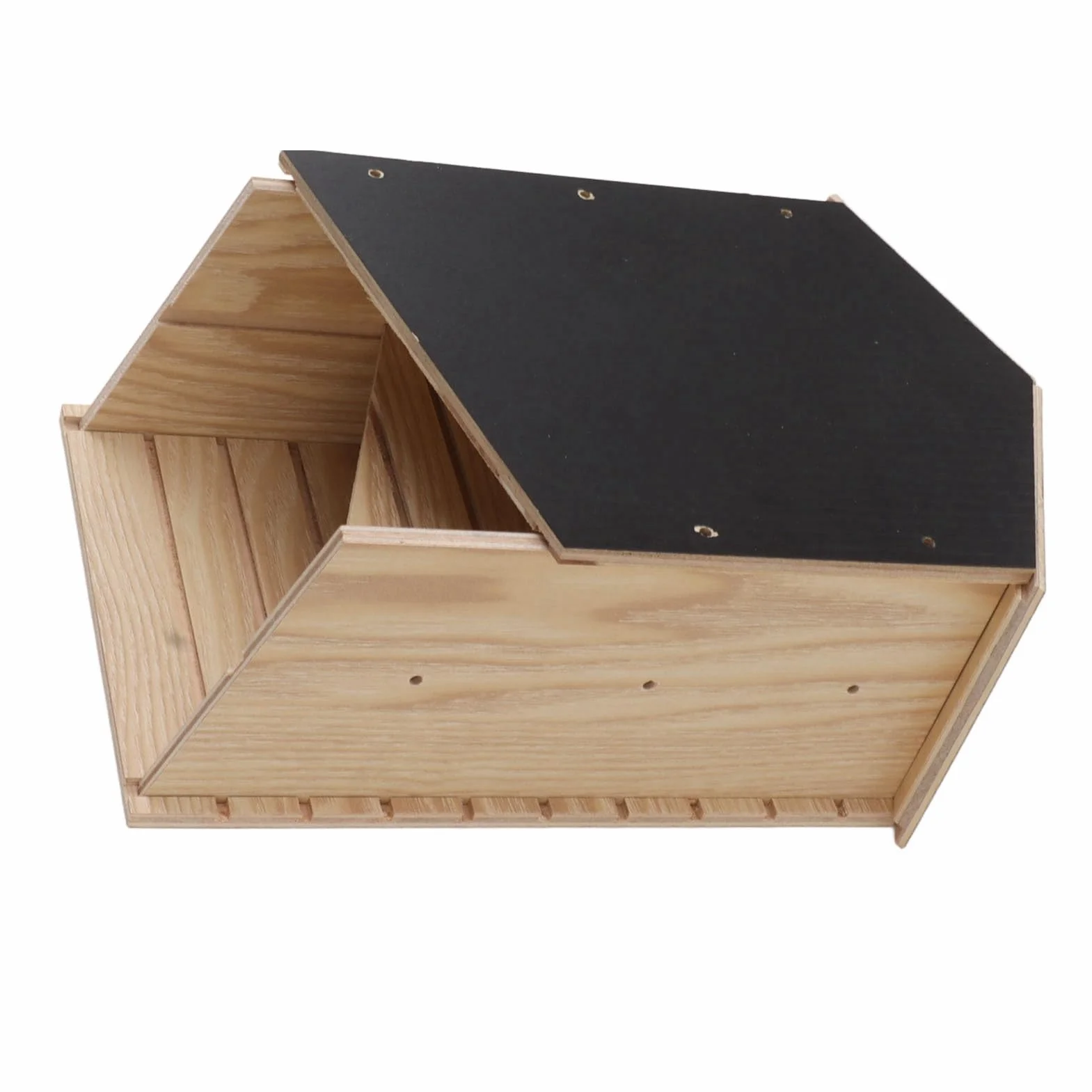 Bewinner Maison de Chauve-Souris Bois Composite Double Chambre Résistant aux Intempéries Étanche Intérieur Extérieur