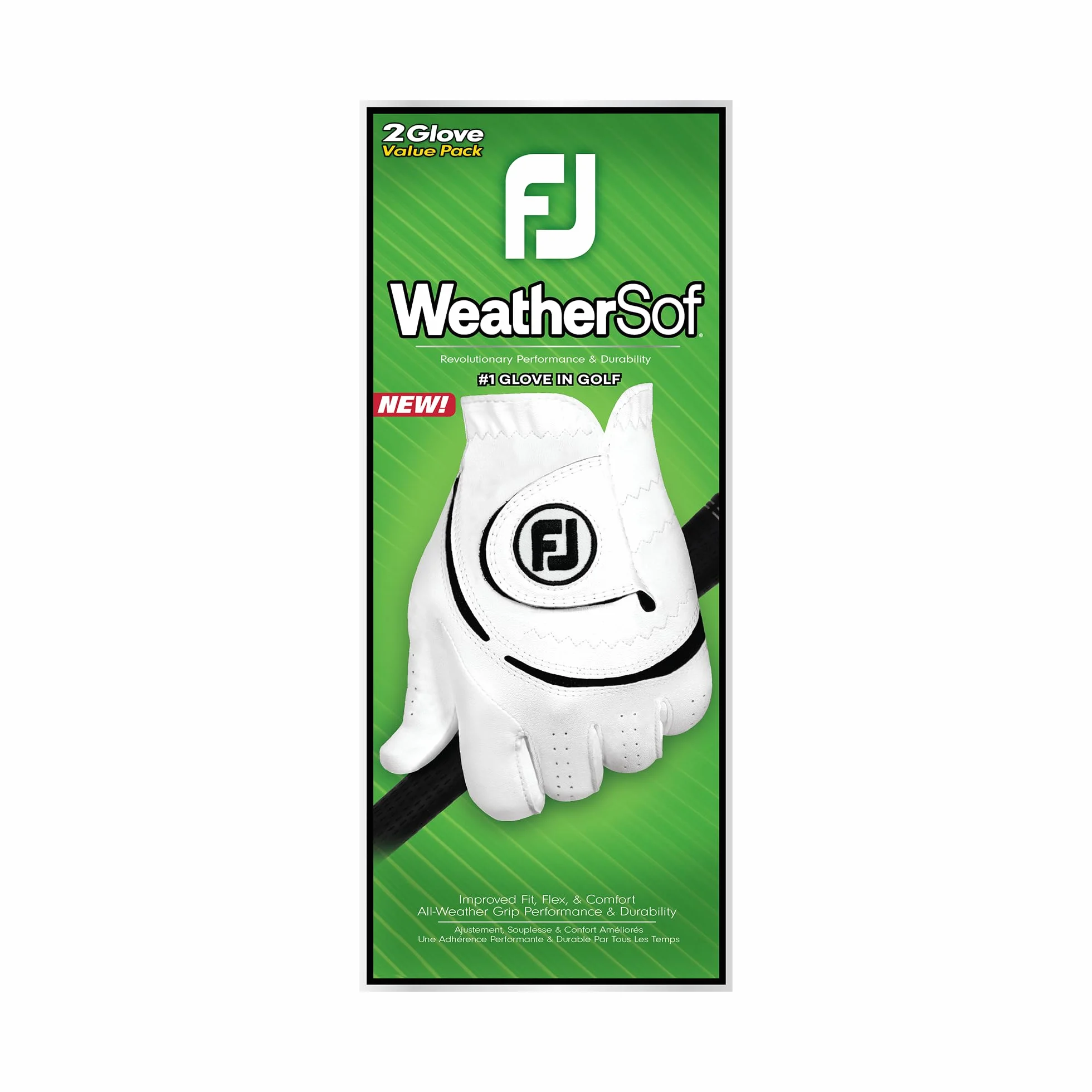 Footjoy WeatherSof Lot de 2 Gants de Golf pour Homme