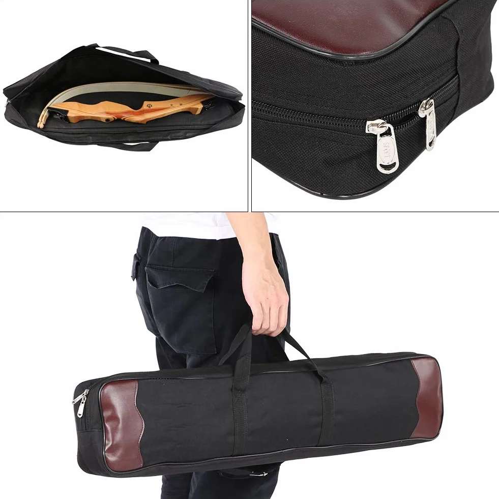 POENVFPO Sac à Arc, Étui de Rangement en Nylon, Grande Capacité, Bandoulière Réglable pour Tir à l'arc en Extérieur