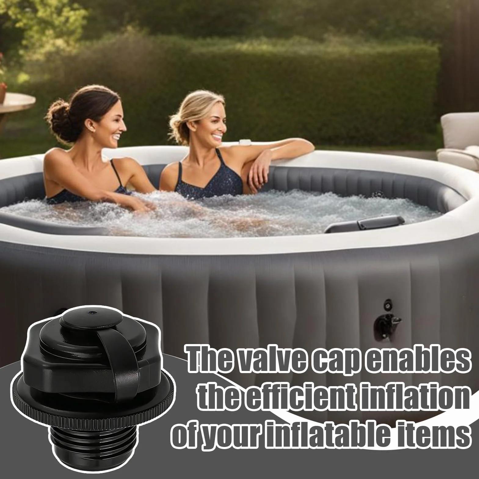 Lay-Z-Spa Bestway Coleman Intex valve gonflage spirale remplacement F4C009B bouchon couvercle baignoire gonflable