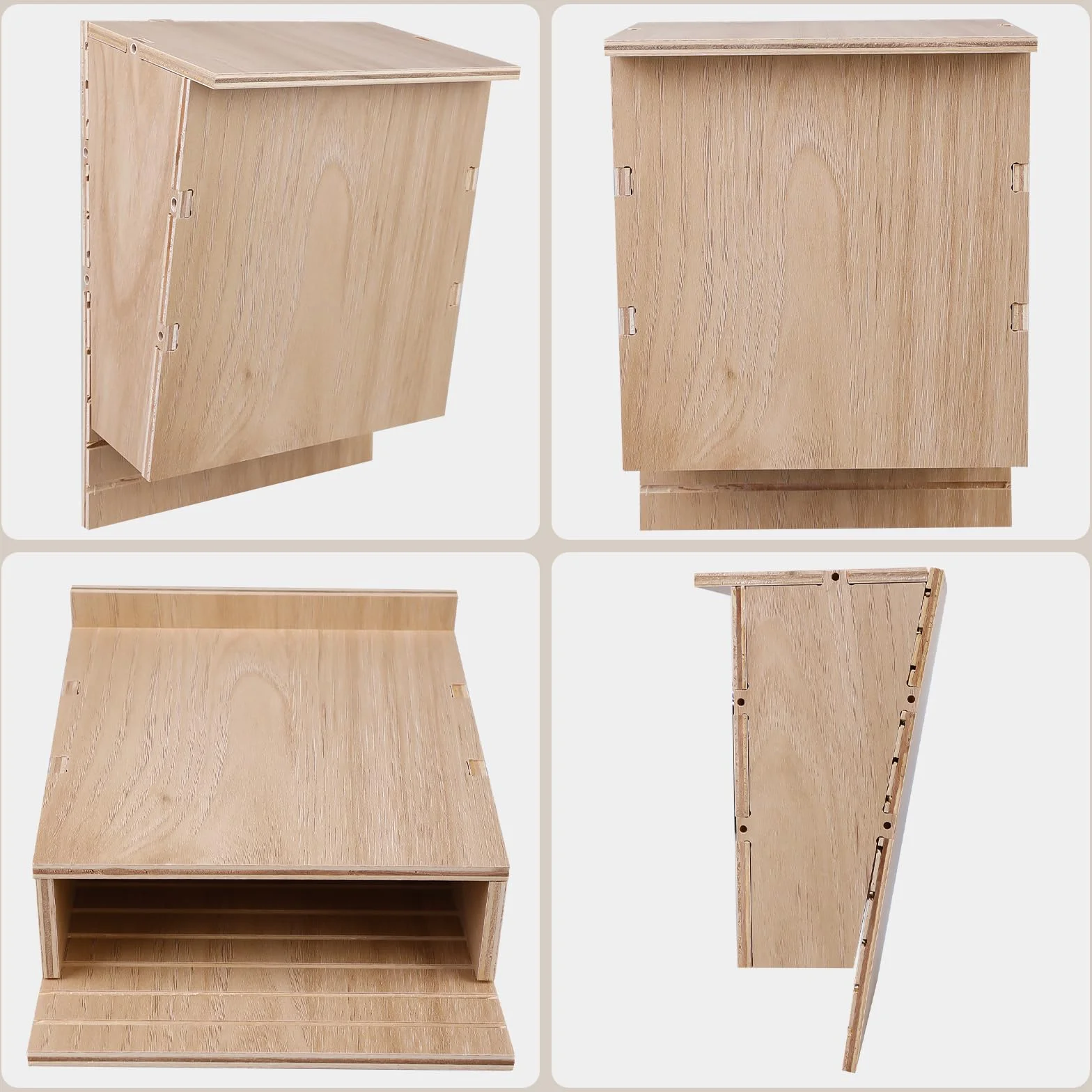 Nichoir pour chauve-souris en bois 24 x 8,3 x 9,9 cm résistant aux intempéries kit de construction hôtel à chauve-souris
