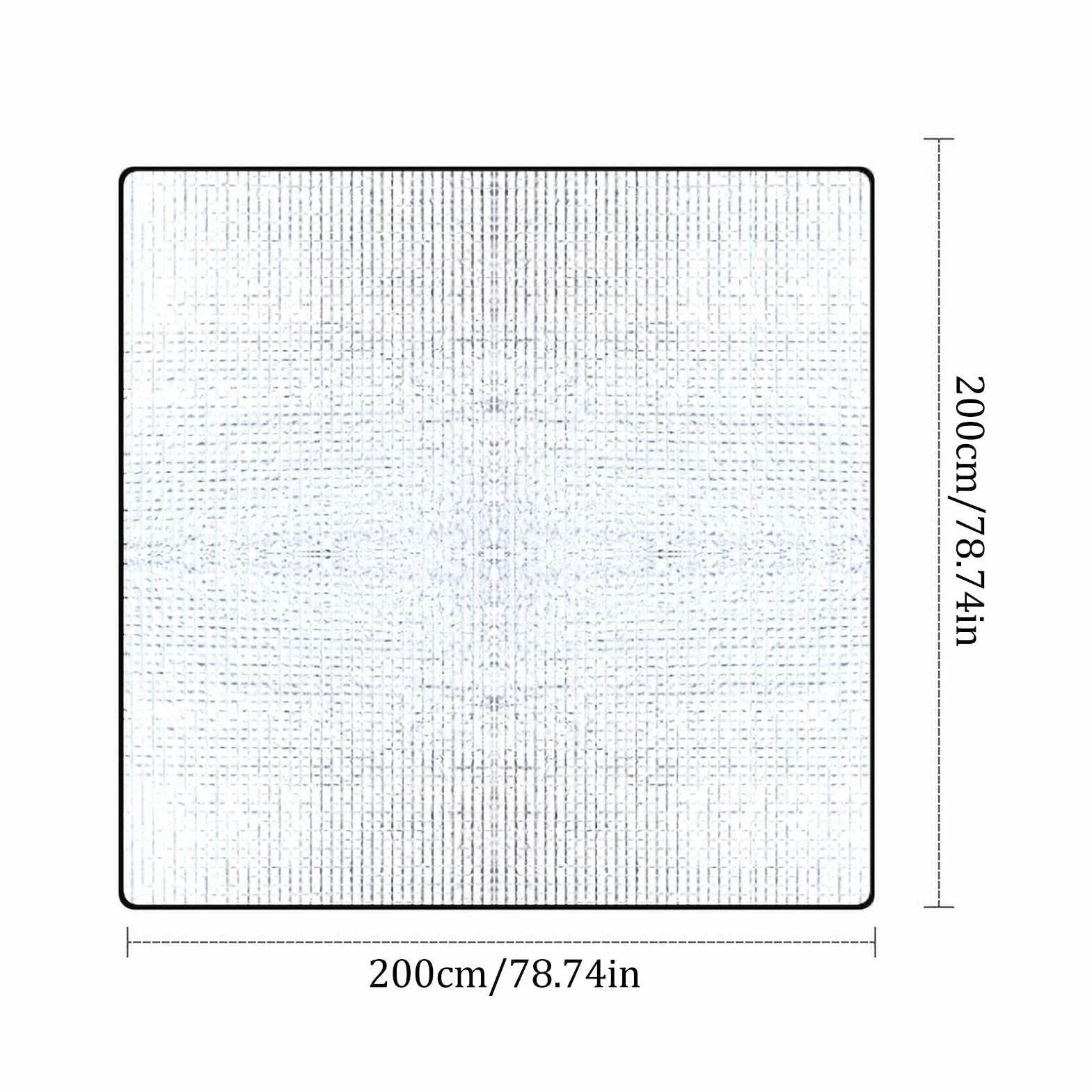 Tapis Isolant Camping, 200x200cm Tapis de Sol de Camping en Mousse, Tapis Isolant Thermique Aluminium Étanche, Pliable Tapis de Tente Double Face pour Camping Randonnée Voyage Pique-Nique Extérieur
