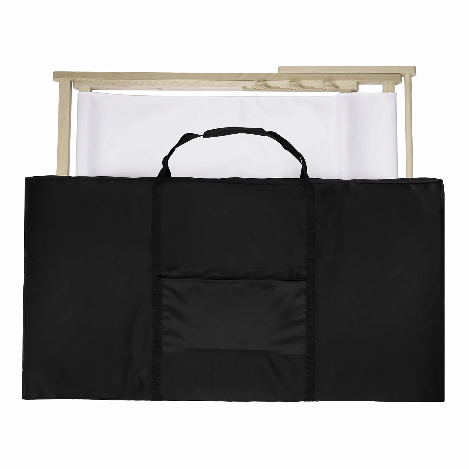 Housse de chaise longue portable 140x75x10 cm Noir