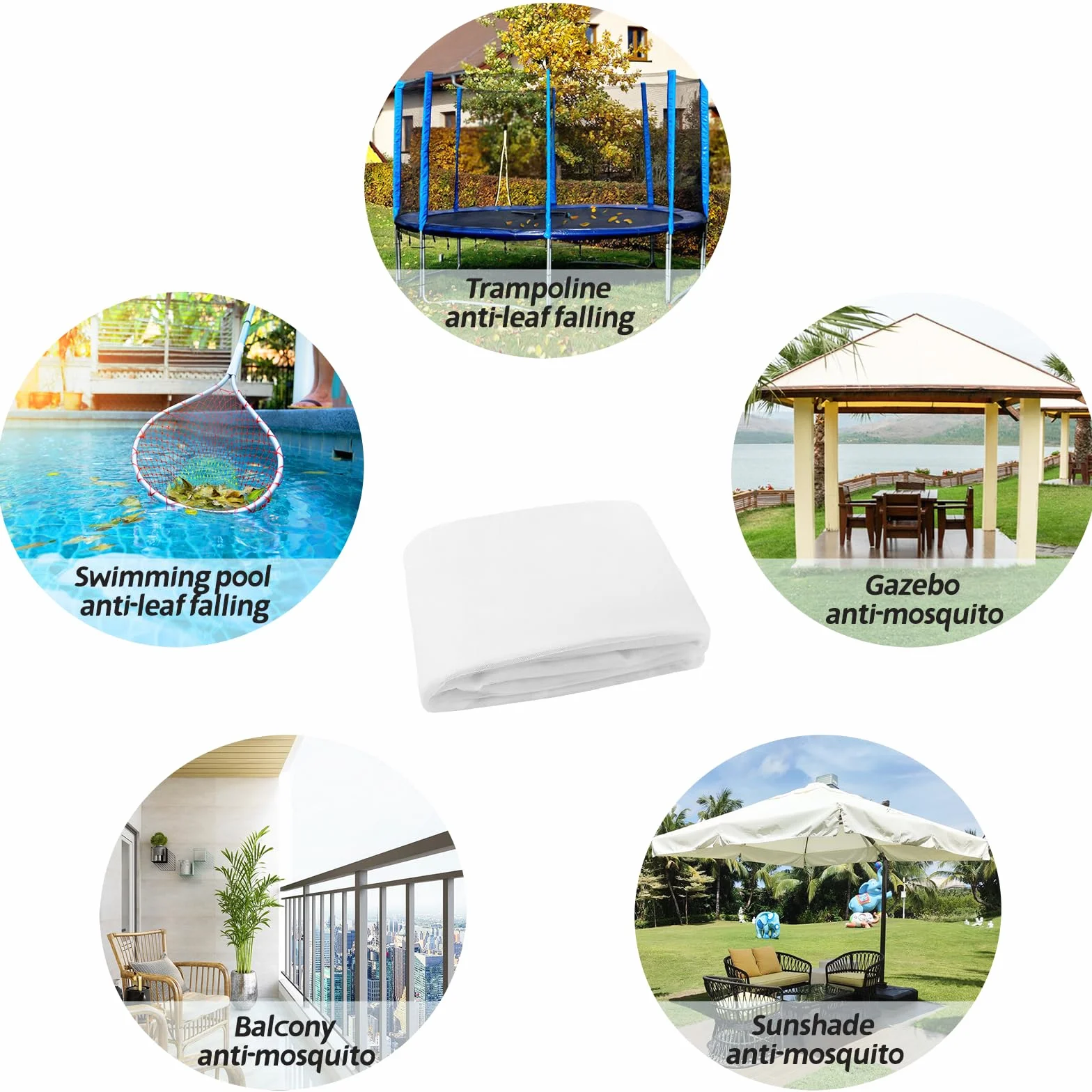Tissu moustiquaire,Toile Moustiquaire Exterieur -Filet Anti Moustique de Contre Insectes et Oiseaux pour Balcons Pergola Parasol Jardin Tonnelle Piscine et Fenêtres(3 m x 10 m, Blanc)