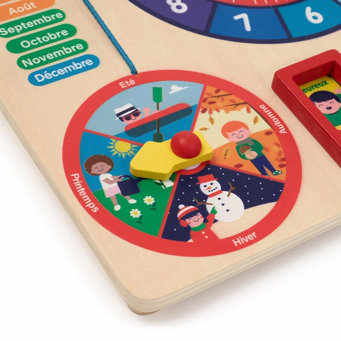 Horloge Calendrier en Bois 3-6 Ans Oxybul