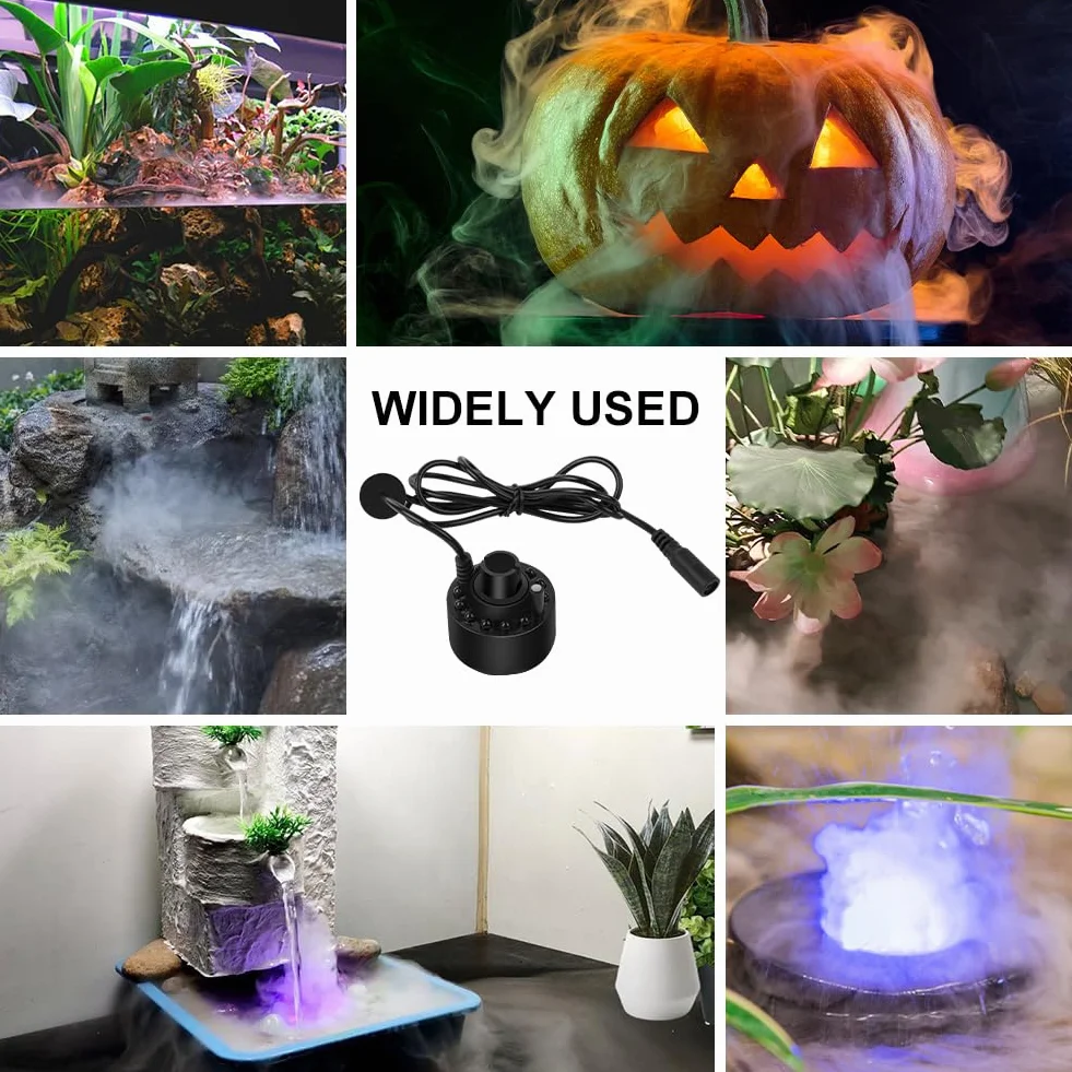 HOTUT Brumisateur Ultrason Halloween LED, Nébuliseur à Ultrasons pour Halloween