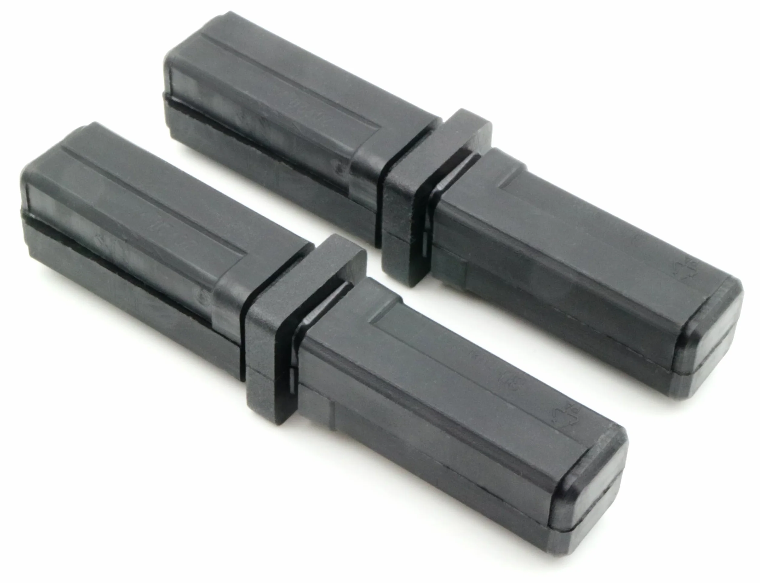 Design61 Raccords à 2 voies pour tubes carrés 20 x 20 x 2 mm