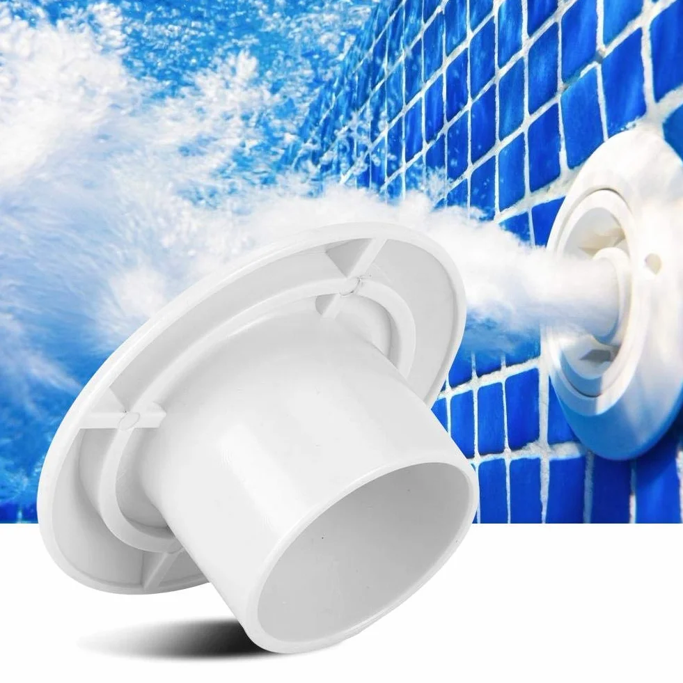 Buse Piscine Massage 360° Rotatif Blanc Rond 2inch Accessoire Spa