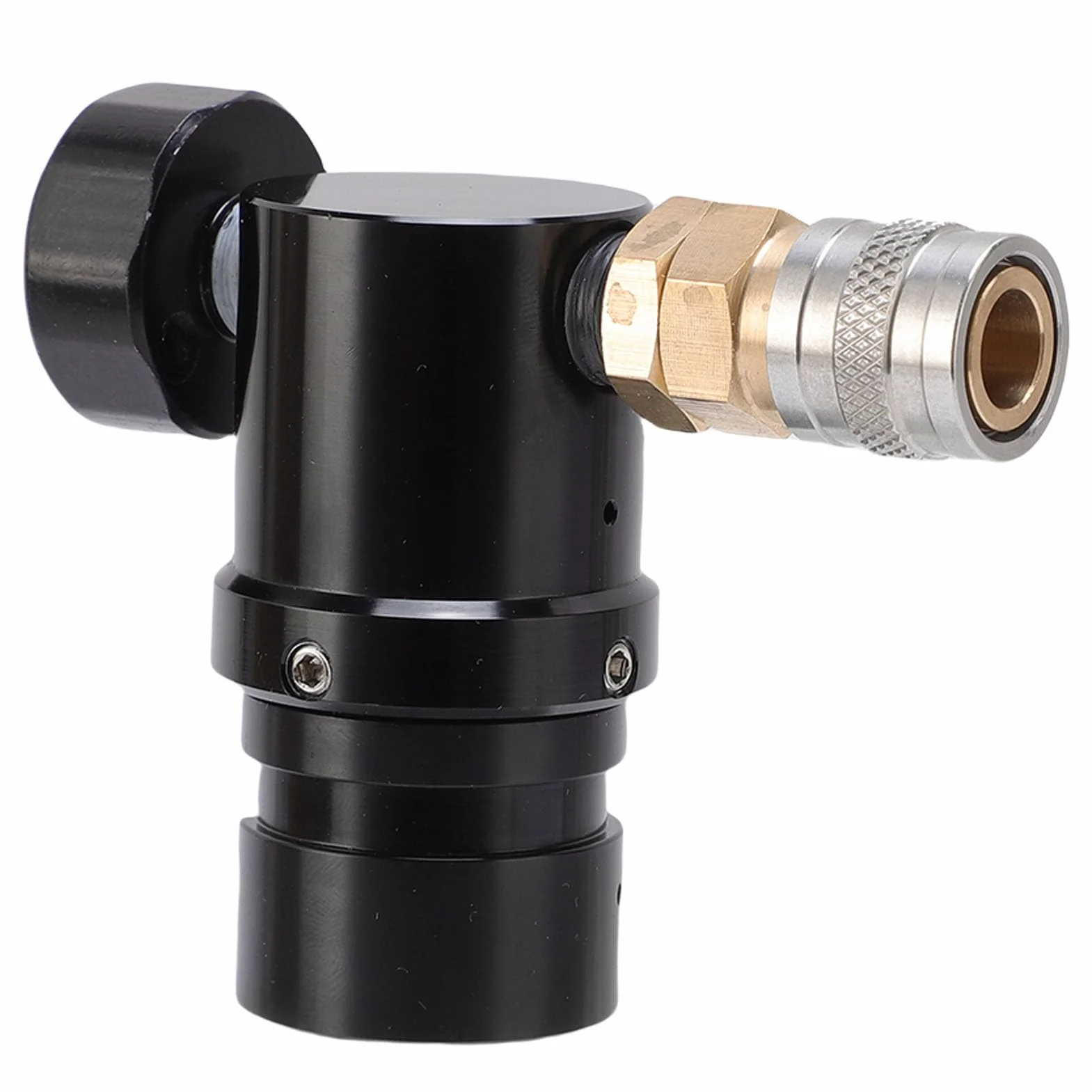 Mini Régulateur de CO2, Compact en Alliage d'aluminium Réglable pour Réservoirs HPA, 20psi à 200psi pour Airsoft et Paintball