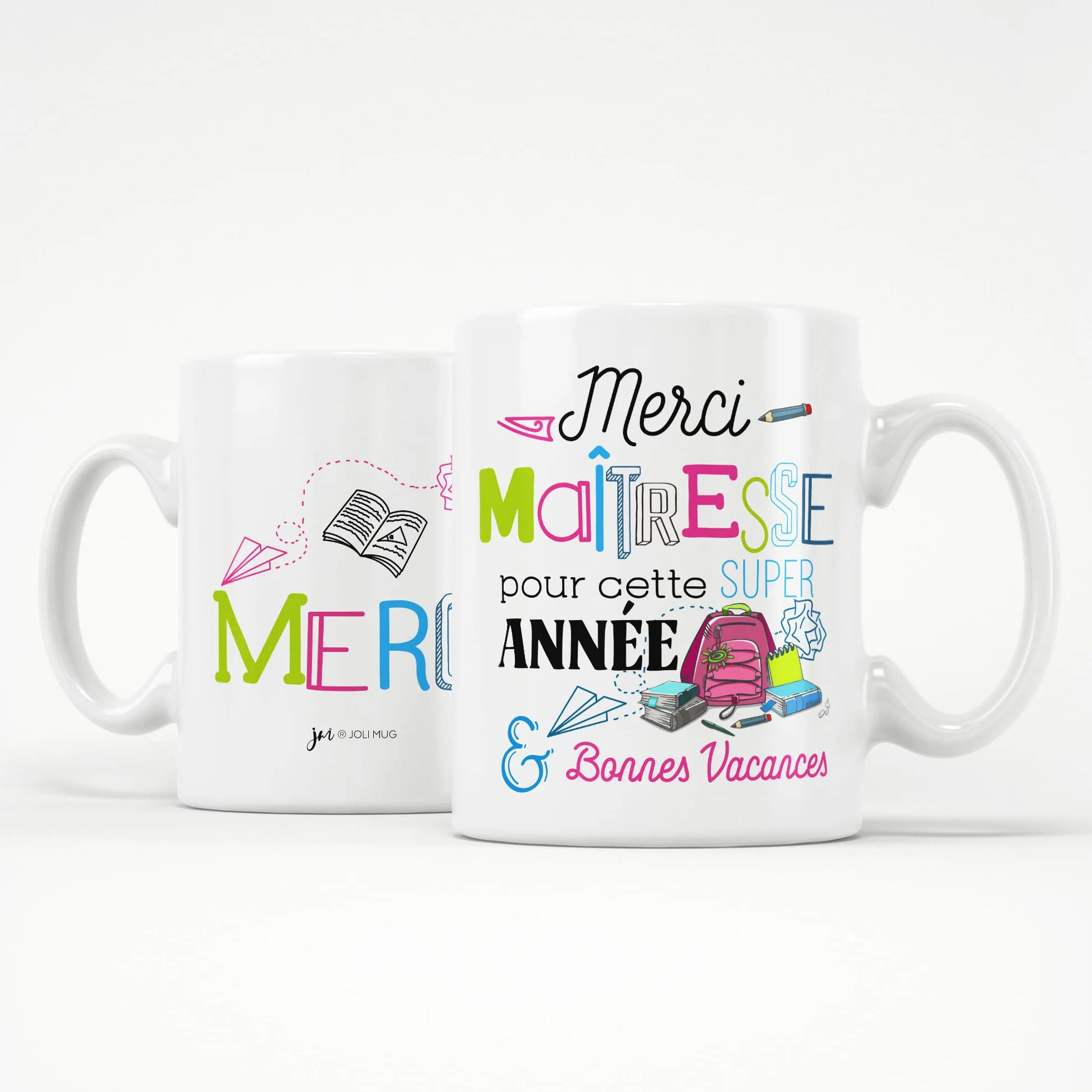 Mug Cadeau Fin d'Année Scolaire Maîtresse 11oz 320ML