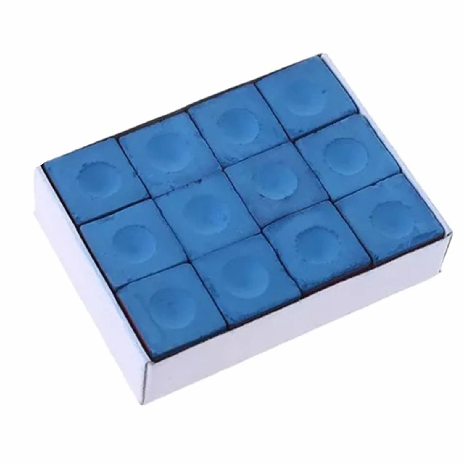Craie de billard et snooker bleu Lot de 12 cubes 23 x 23 x 22,6 mm
