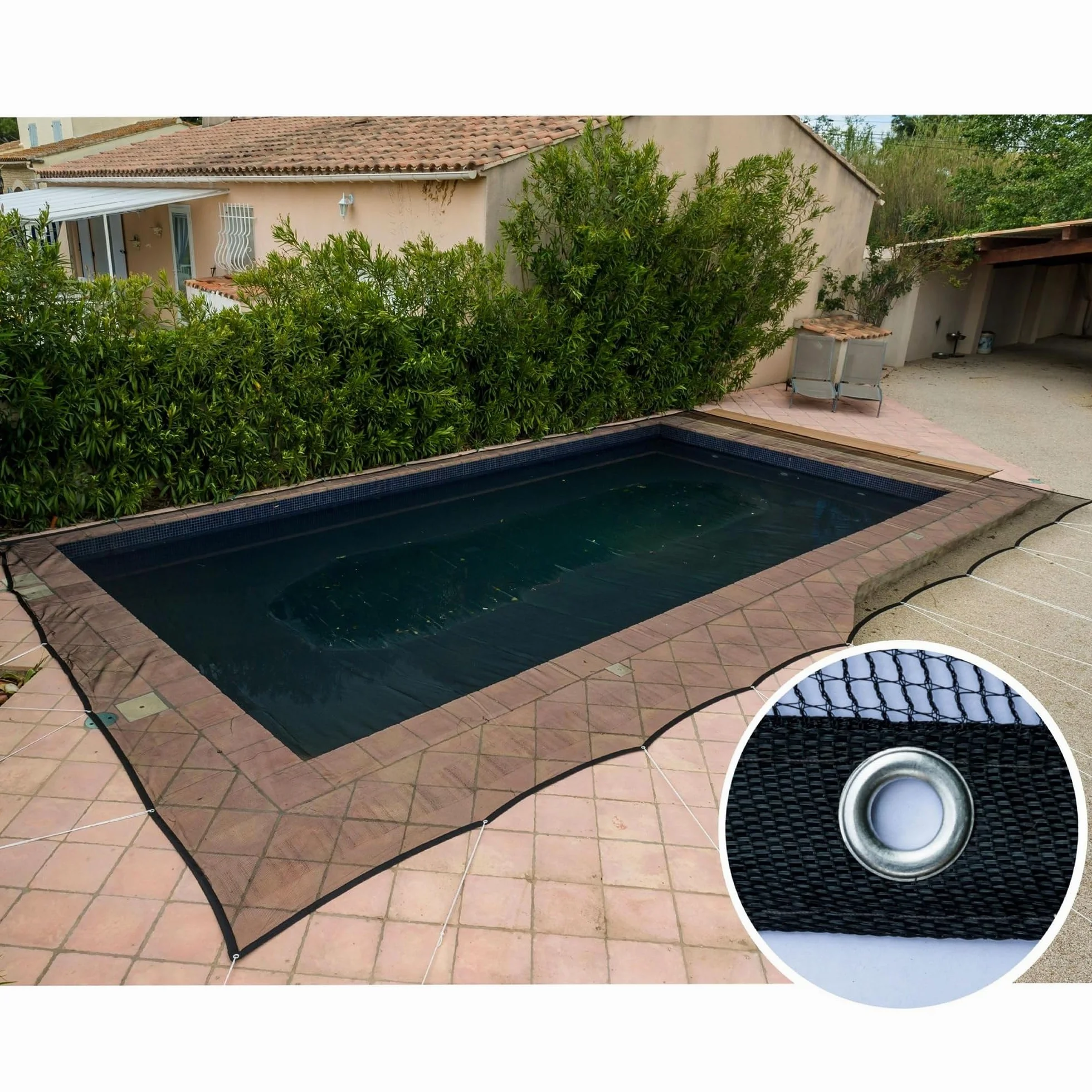WERKA PRO Filet de Protection Piscine 100g/m2 5 x 10 m
