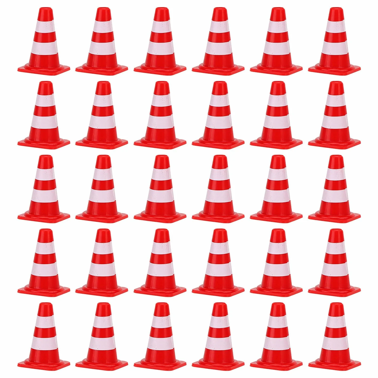 Mini Cônes de Signalisation en Plastique 30 Pièces pour Enfants Jeu de Construction
