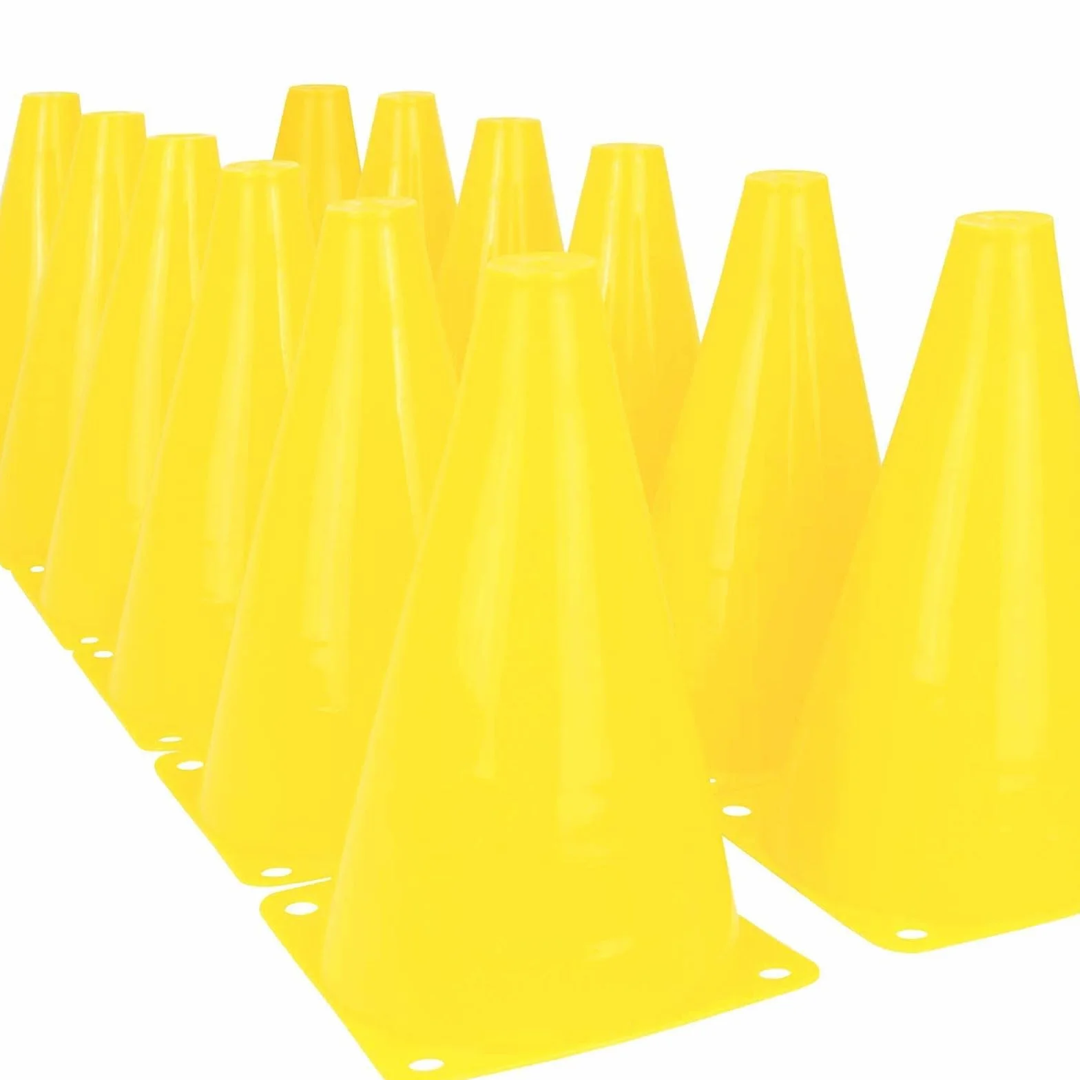 Cônes de Signalisation 18CM Plastique Football Basket-Ball Entraînement 6 Pièces