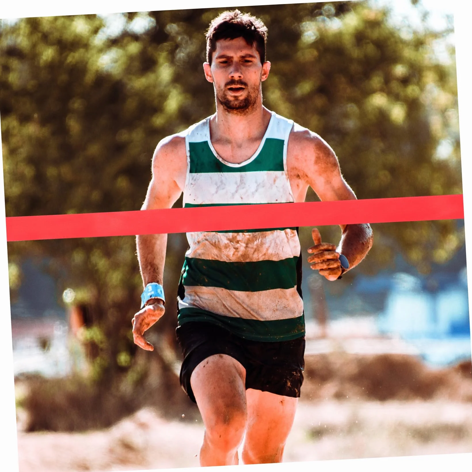 1 Rouleau de Ligne d'arrivée Sprint - Rouge - Accessoire de Sport - Accessoires Sport - Professions - Ceinture Rouge - Jour Course - Ligne Finition pour Fil Nylon -