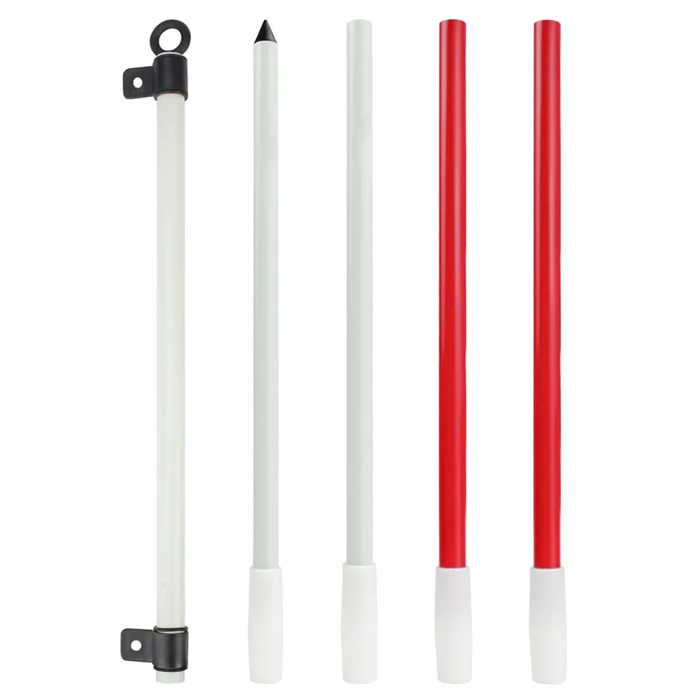 Drapeaux De Golf Drapeaux avec Tasses Pratique Putting Green Flag Golf Pole Pin Flaghole Golf Hole Cup Portable Mini Golf Flag Sticks pour Yard Golf Course