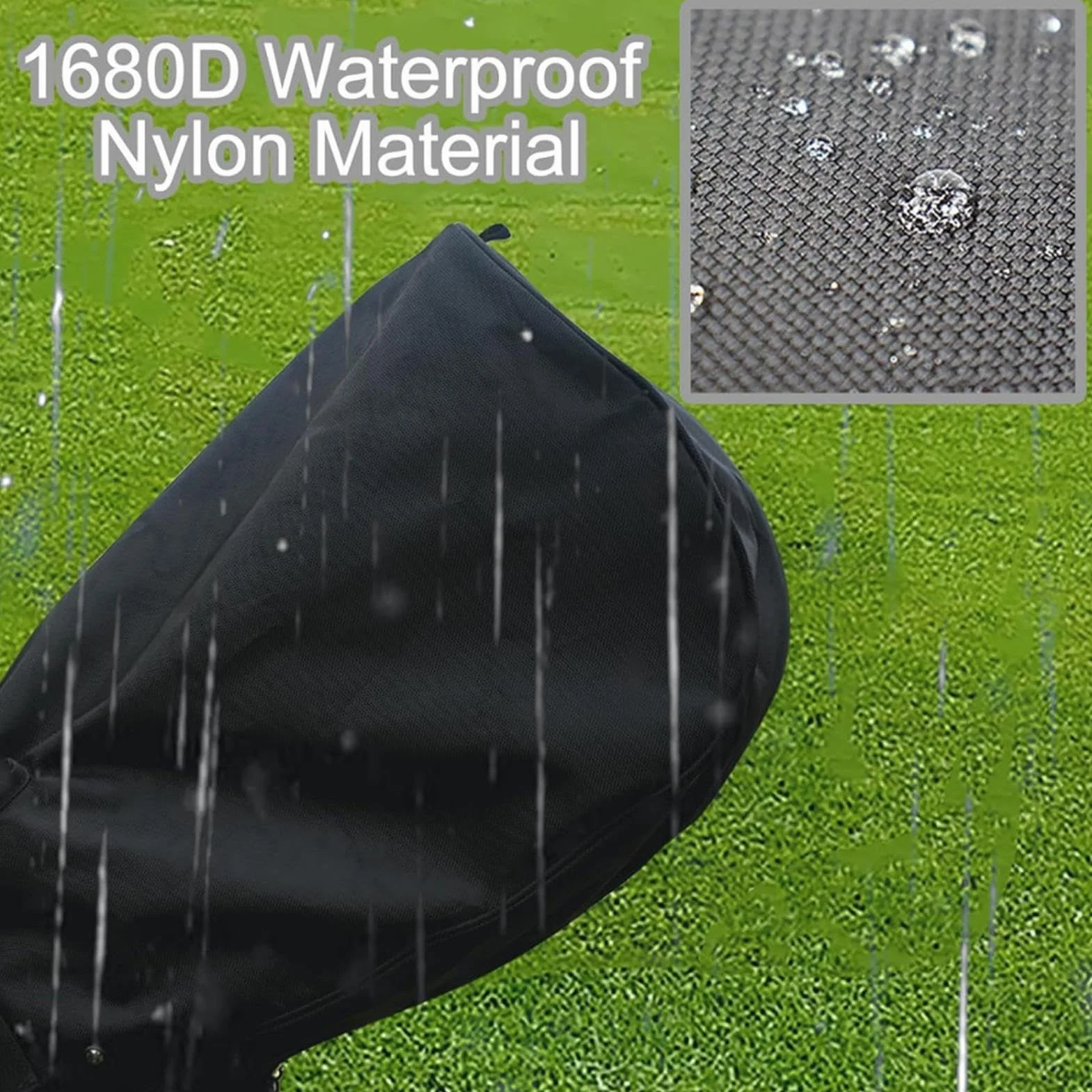 Housses De Sac De Golf Pour La Pluie – Capot Portable Anti-poussière, Bouclier De Club Résistant Aux Intempéries | Protection De Transport Compacte Avec Fermeture À Pression Facile, Équipement D'extér