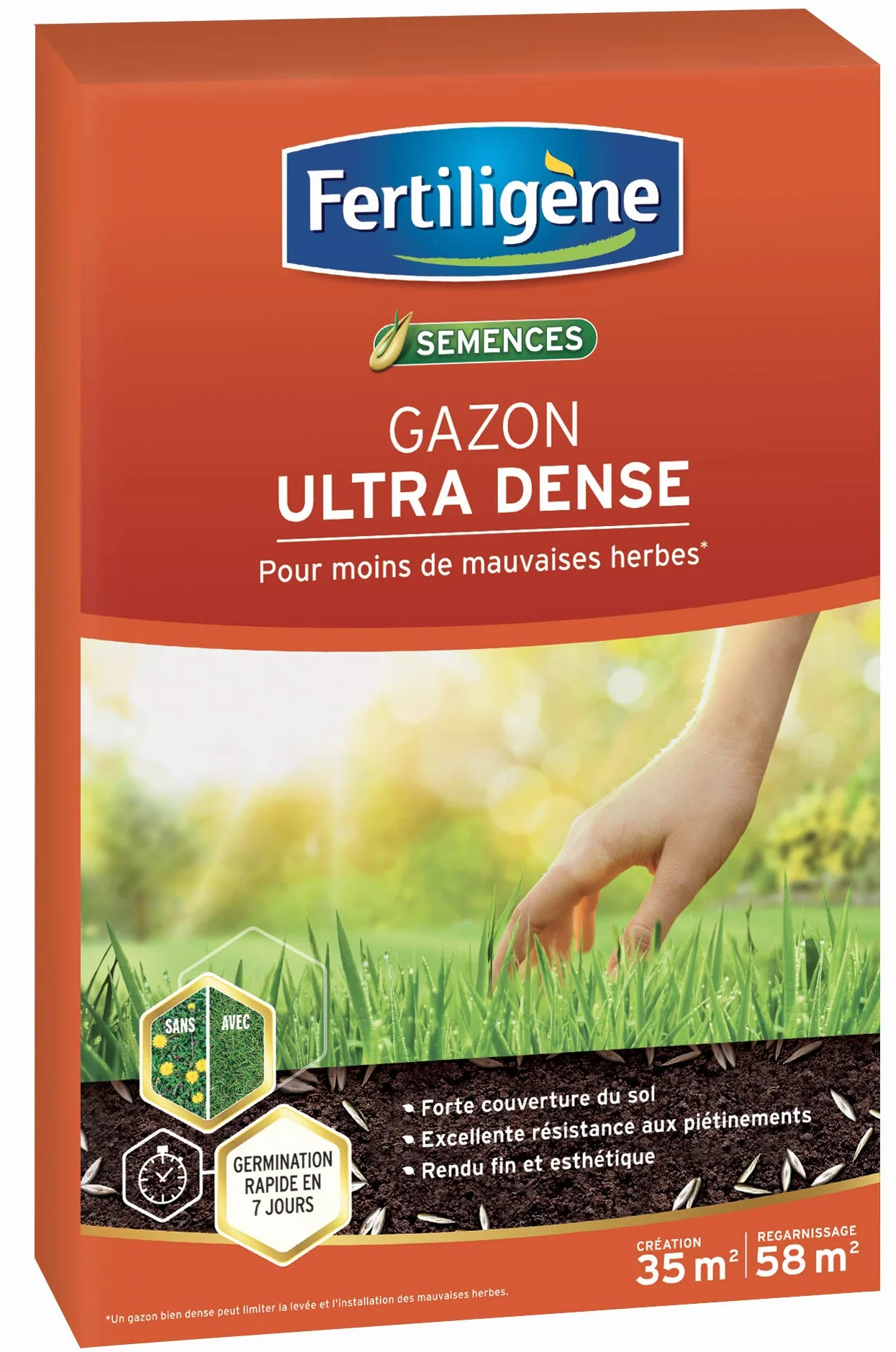 FERTILIGENE DENS35 Semences Gazon Ultra Dense 875 g 35 m²