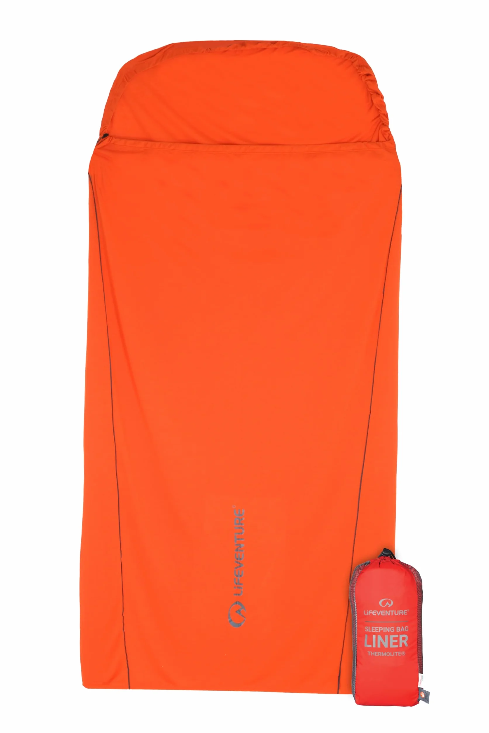 Lifeventure Doublure de Sac de Couchage Thermique – Tissu Thermolite léger ajoute jusqu'à 9 °C de Chaleur, idéal pour Le Camping par Temps Froid et Les Voyages d'hiver, Forme rectangulaire