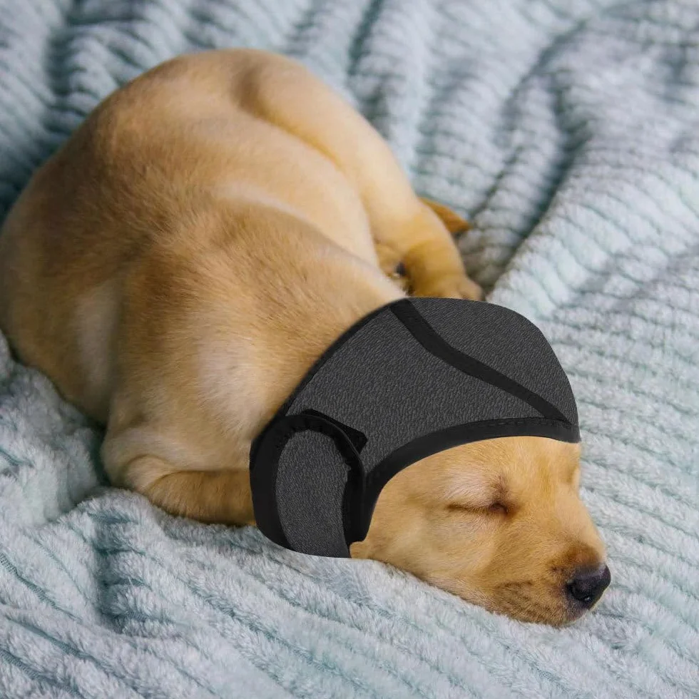 Cache-Oreilles de Natation pour Chien, Bonnet de Bain Imperméable et Réglable pour Petits, Moyens et Grands Chiens
