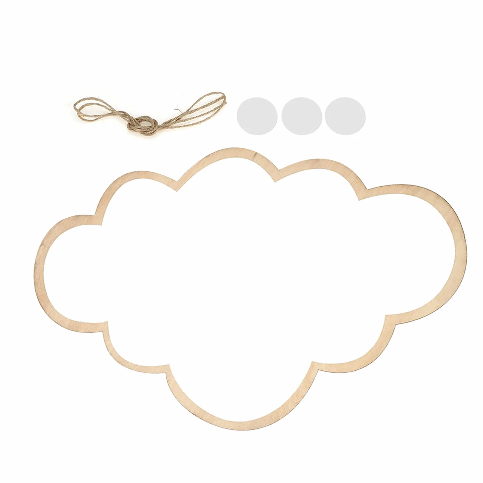 Miroir Décoratif Acrylique Nordique Autocollant Mural pour Chambre d'Enfant Incassable (Cloud)