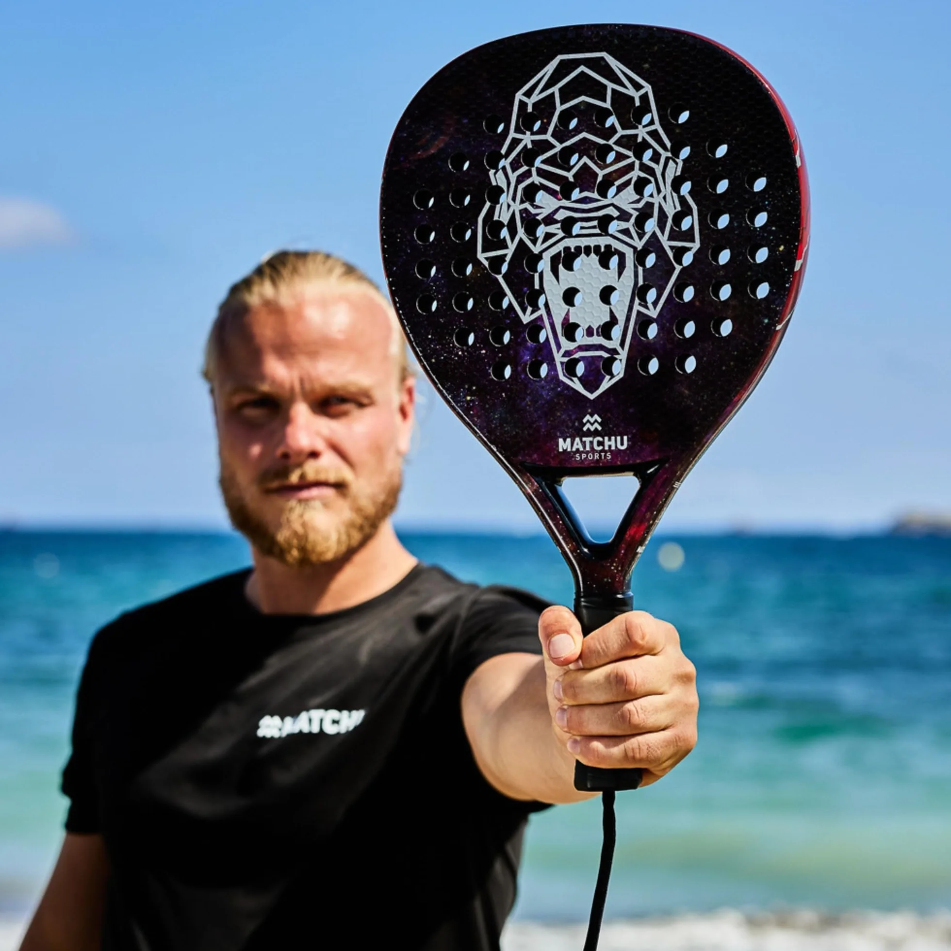 Raquette de Padel MATCHU avec Sac de Transport - EVA Foam 3D Grip Technology - 100% (3/18K) Carbon