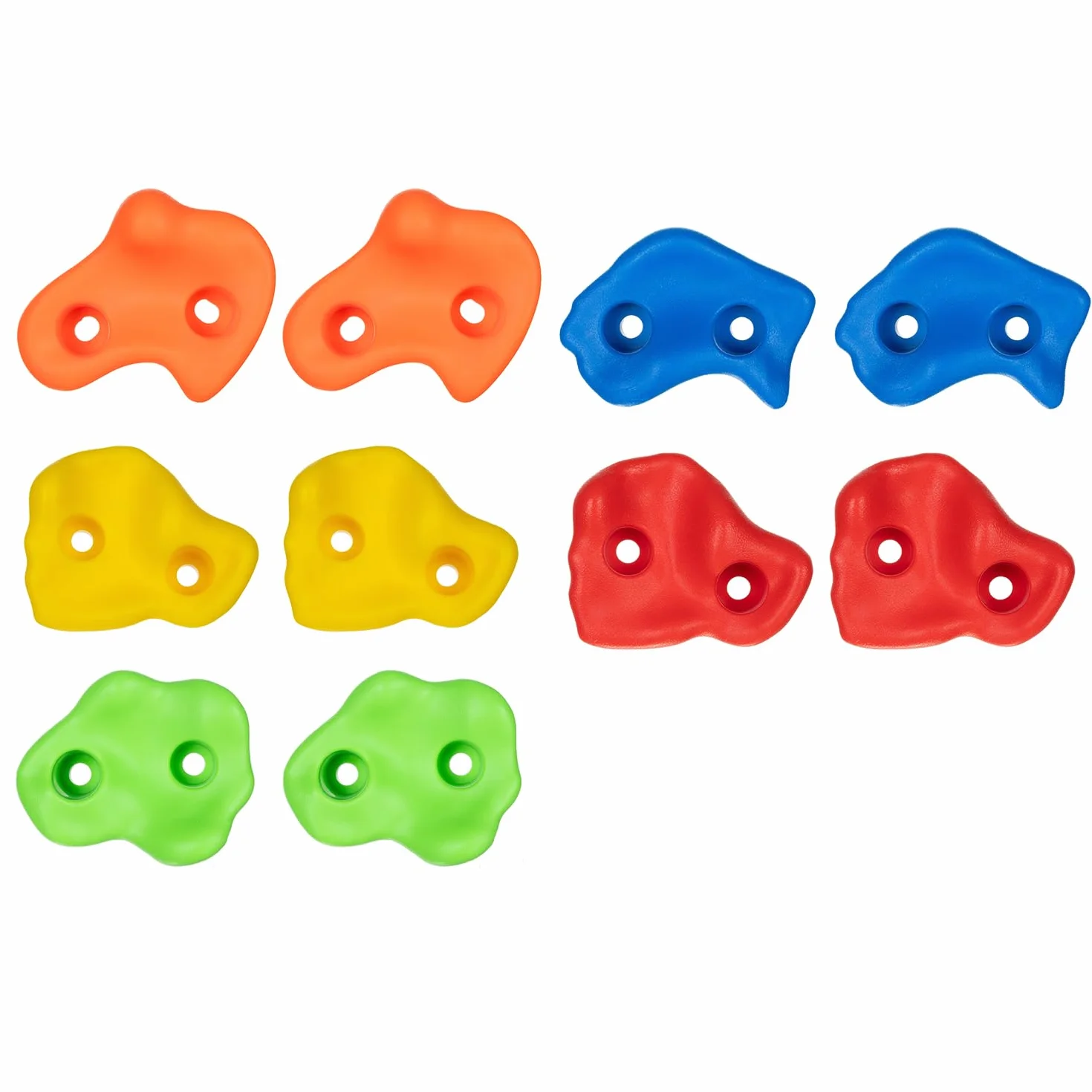 KRUZZEL 25394 Poignées d'escalade d'intérieur pour enfants Multicolore 12/15/22 pièces, 2 poignées + vis jusqu'à 150 kg, intérieur et extérieur, accessoires pour mur d'escalade