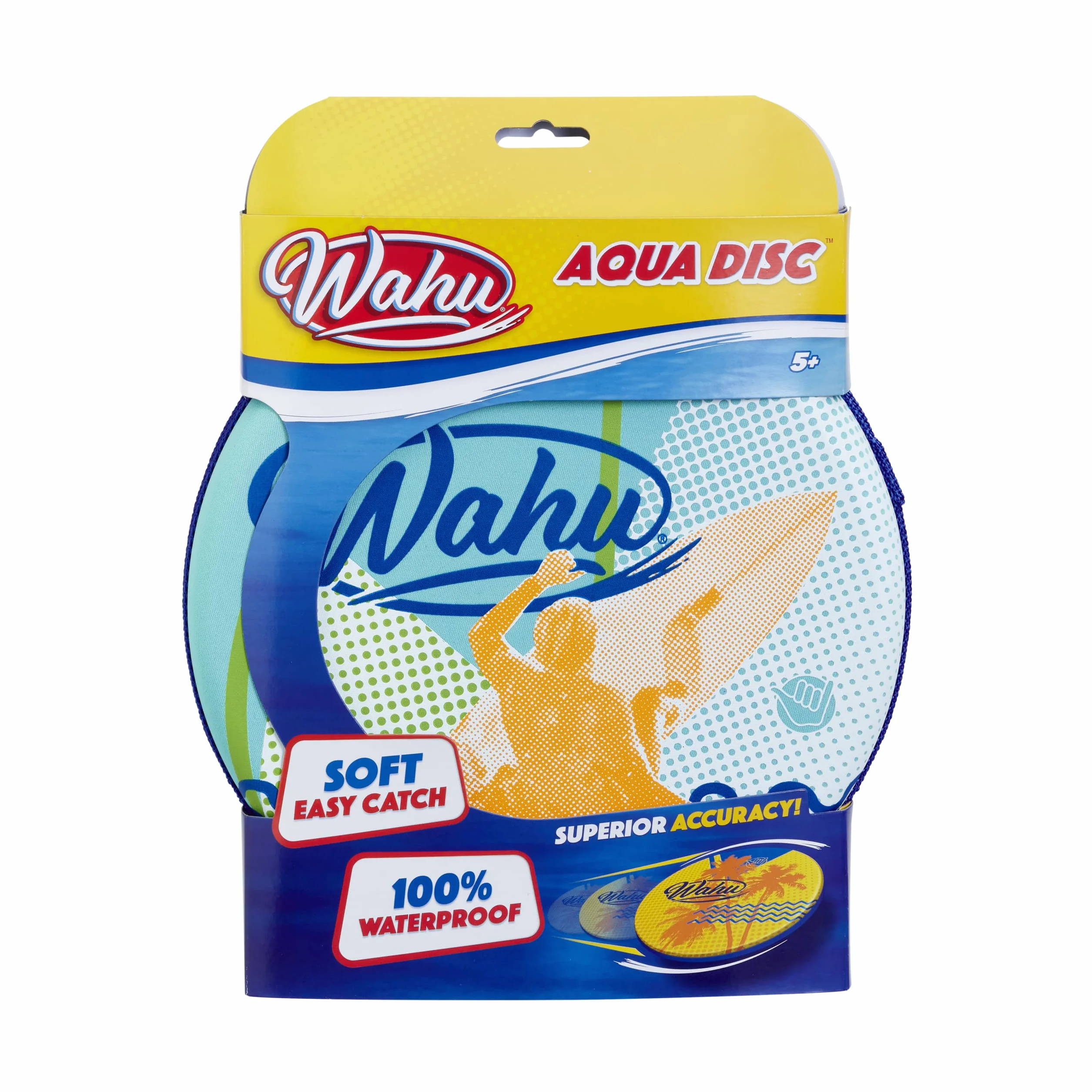 WAHU Aqua Disc Disque Volant 100% étanche - Jardin ou Plage - À partir de 5 Ans