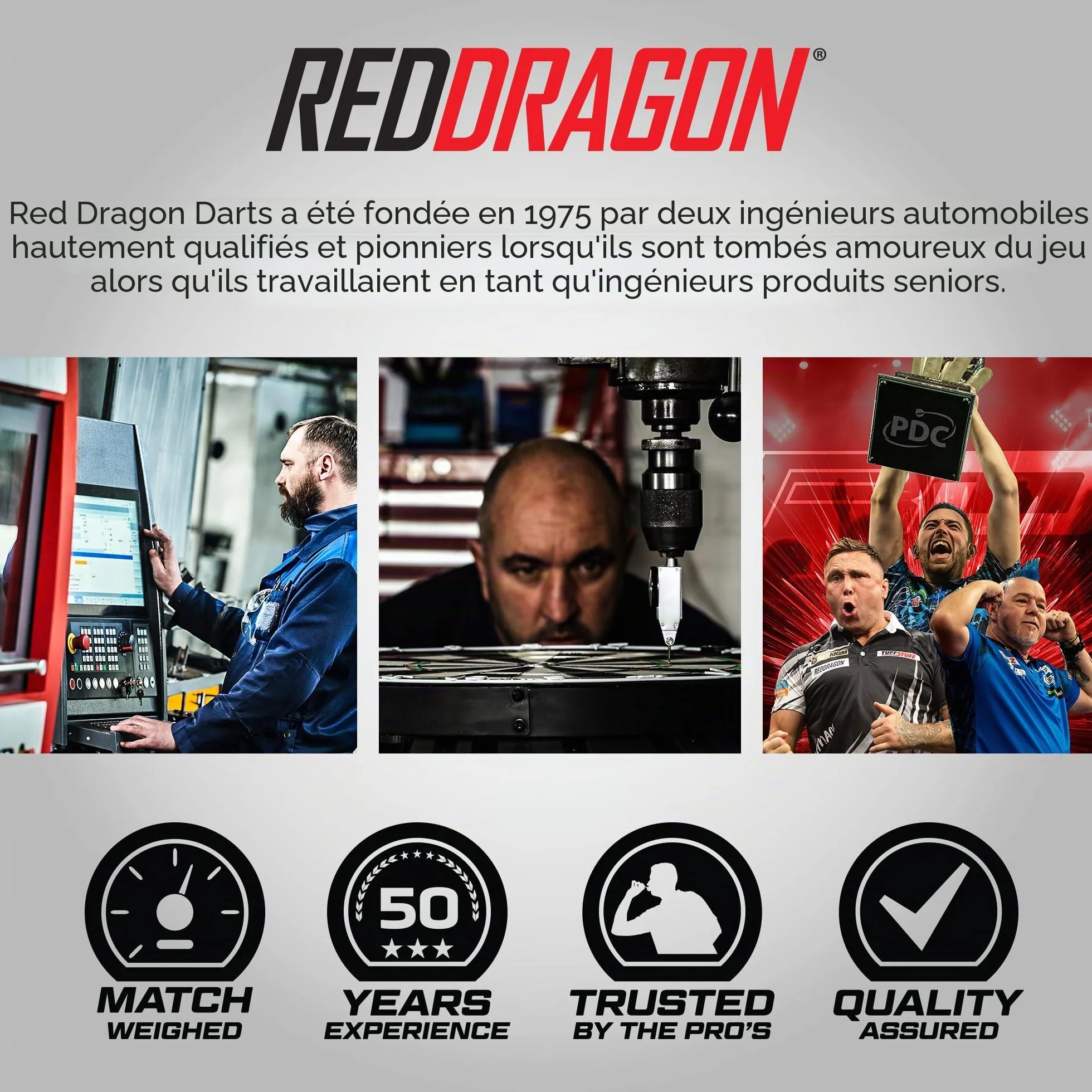 RED DRAGON Nitrotech Tige de Fléchettes 3 Ensembles