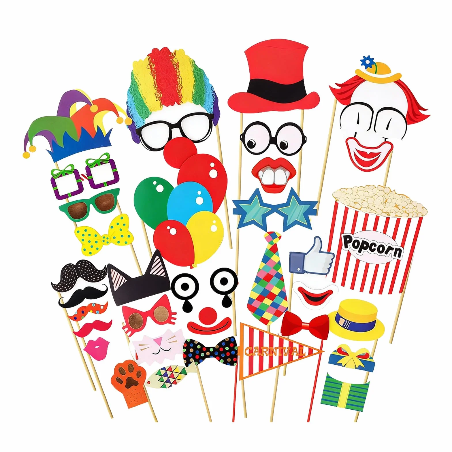 Kit de décoration de cirque 36 pièces – Décoration carnaval anniversaire fête