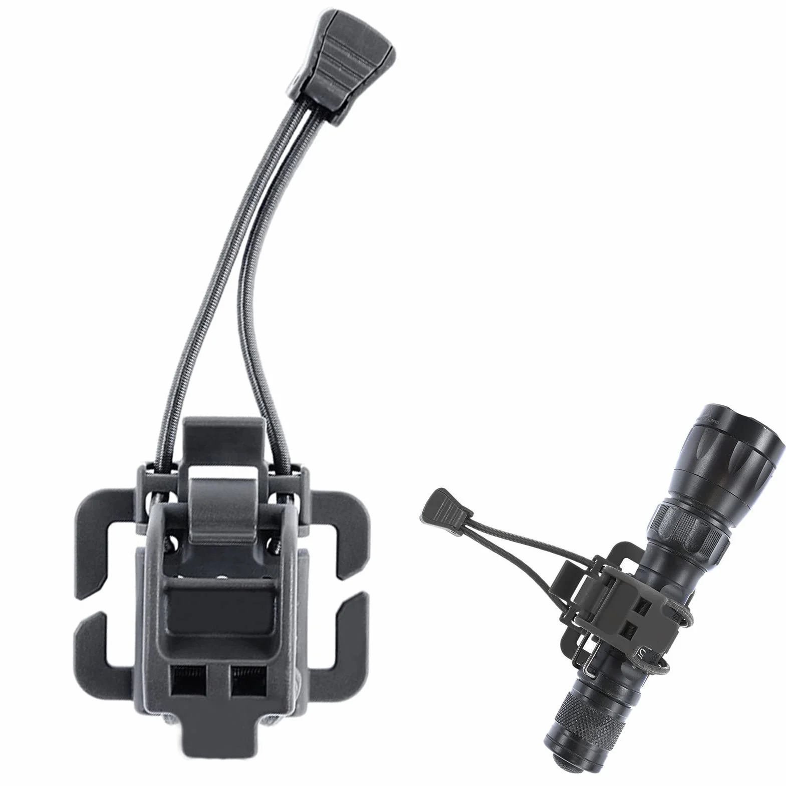 2 Clip pour Équipement Tactique, Attaches Tactiques Molle, Tacticals Outdoor Webbing Buckle Clip, Pince Légère pour Hache À Glace, Clip Fixe À Déclenchement, Randonnée