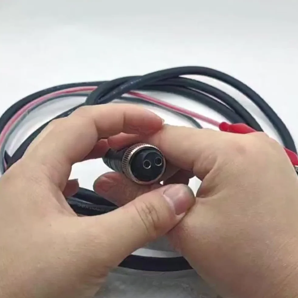 Yhenlovtt Câble de pêche - Ligne de connexion de batterie pour moulinets électriques Miya Z9/z10/z15/z20/z30 - 2 conducteurs - Fil de cuivre pur de 1,5 mm² avec isolation en PVC (2 m)