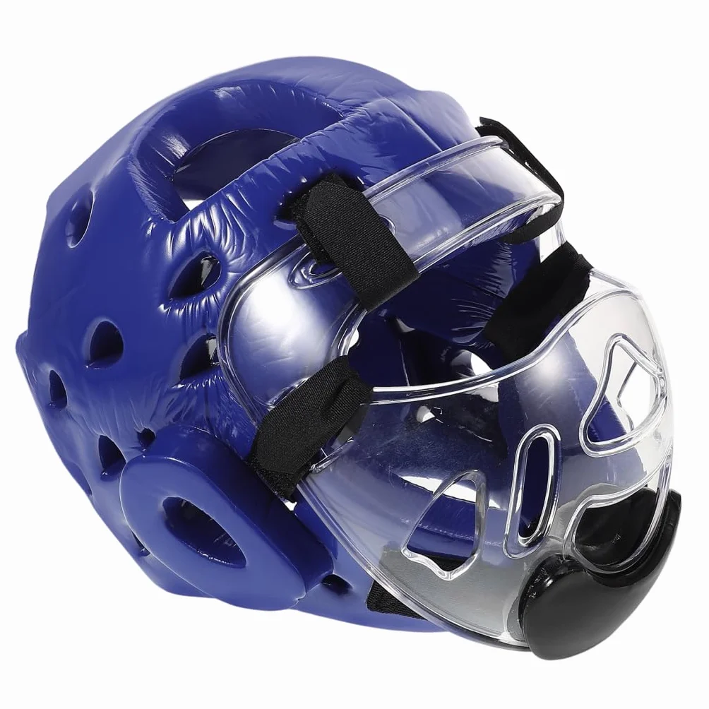 Casque avec Protection Complète du Visage pour Garçon et Filles Taekwondo Équipement de Combat Taekwondo et Ventilation Respirante pour Compétition et Arts Martiaux
