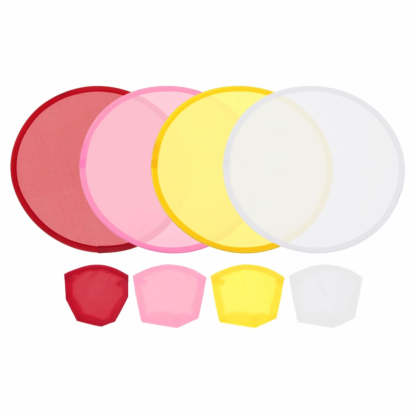 PATIKIL Lot de 24 Disques Volants Pliables de 10 Pouces, Assortiment de Couleurs, Idéal pour la Plage, Le Jardin, Le Parc et Le Camping