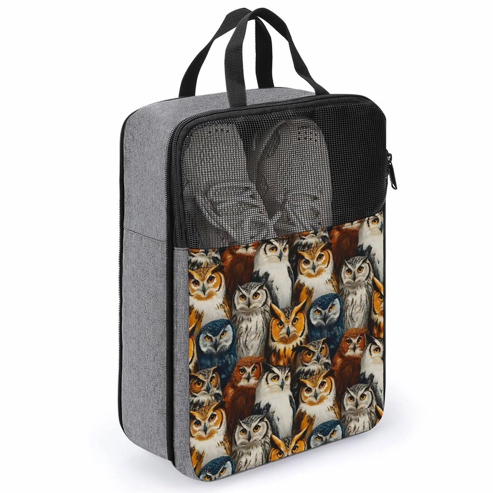 Sac à chaussures de golf de voyage imprimé hibou pour homme et femme valise