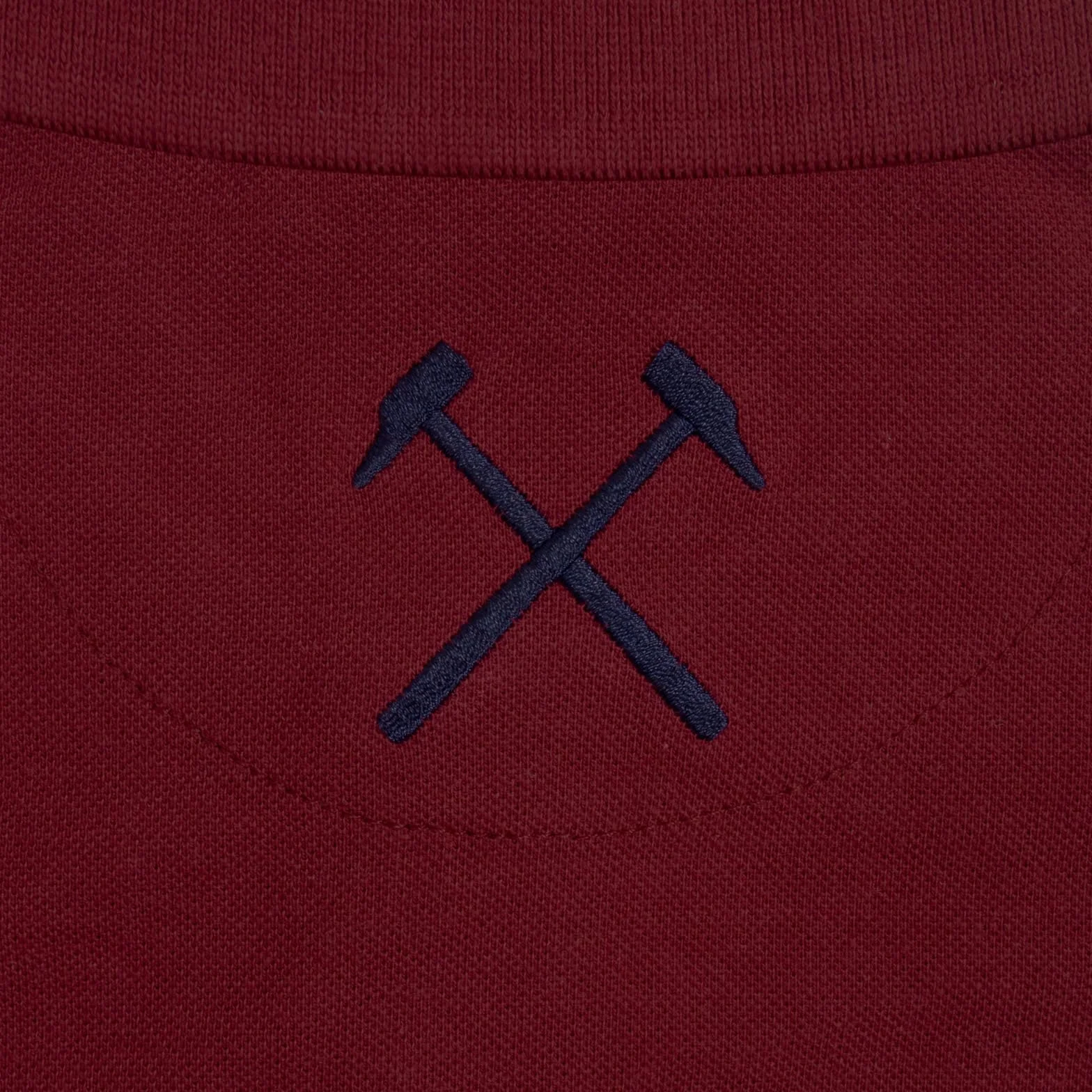 West Ham United FC Officiel - Polo thème Football - avec Blason - Homme