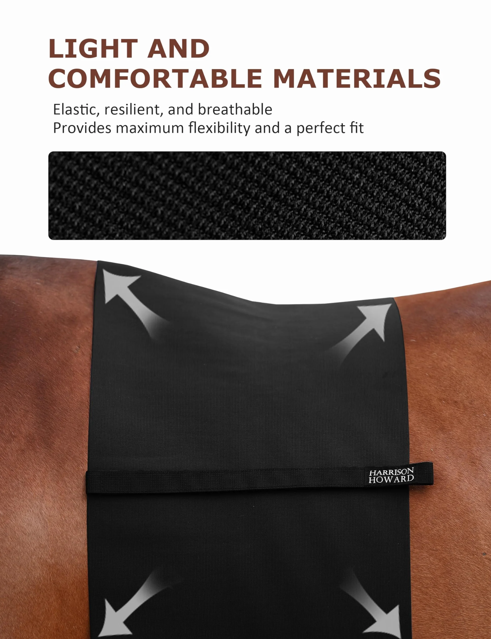 Harrison Howard Horse Belly Guard Body Bandage Wrap Spur Mark Protector Belly Cover Skin Guard
