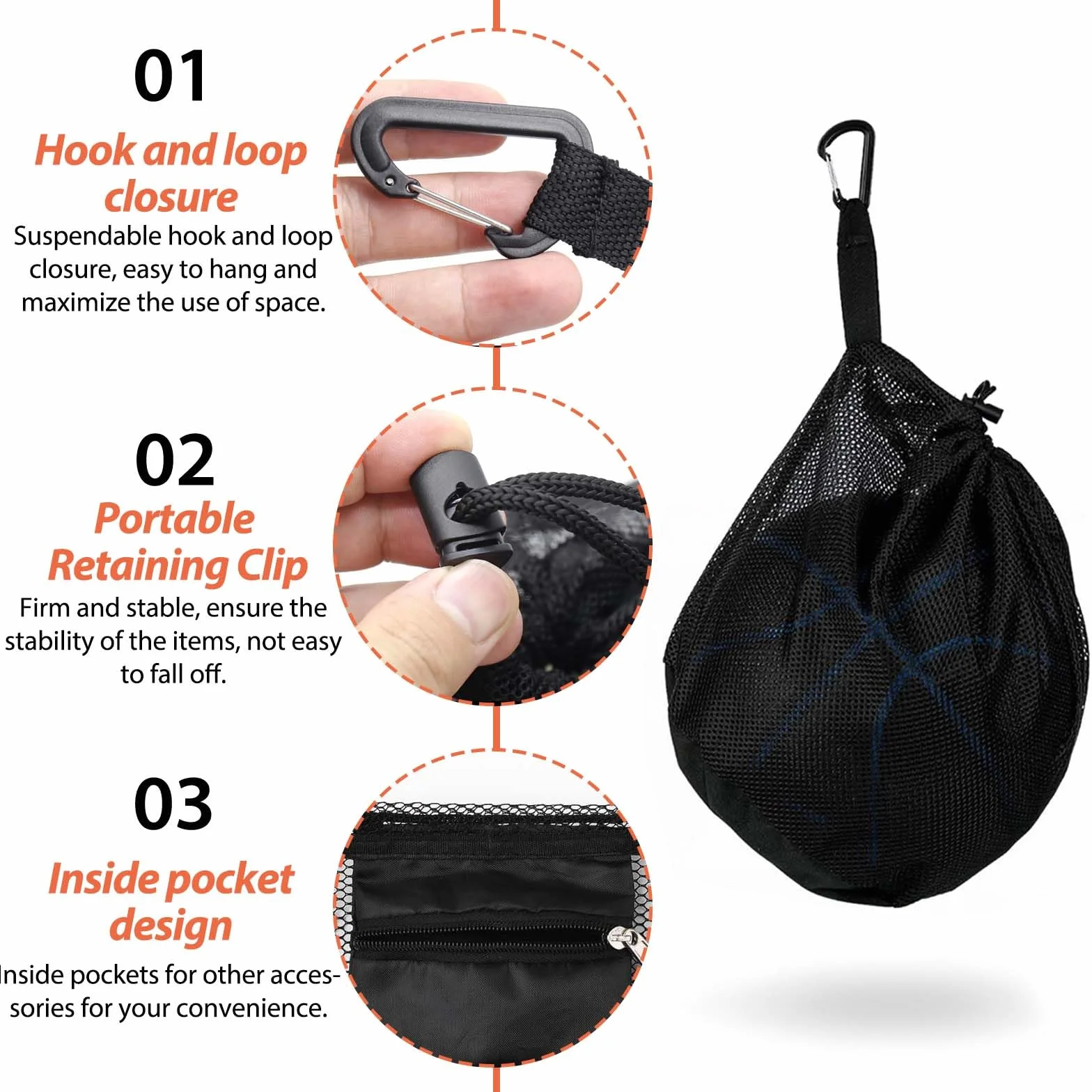 Sac de Foot et Sac De Cordon 2 Pièces Total, Filet Ballon, Sac à Ballon, Sac à Ballon de Foot, Sac de Sport, Sac a Dos Cordon, Sac à Dos de Rangement, Gym Sack