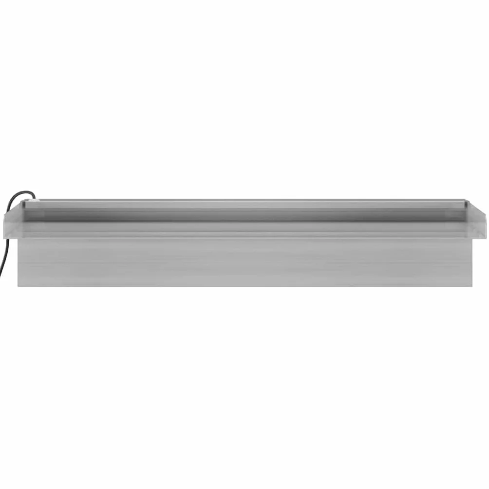 vidaXL Déversoir Cascade LED Fontaine Piscine Inox 45 cm RVB
