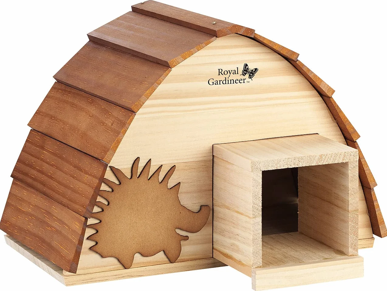 Abri pour hérisson en bois avec toit de bardeaux Royal Gardineer
