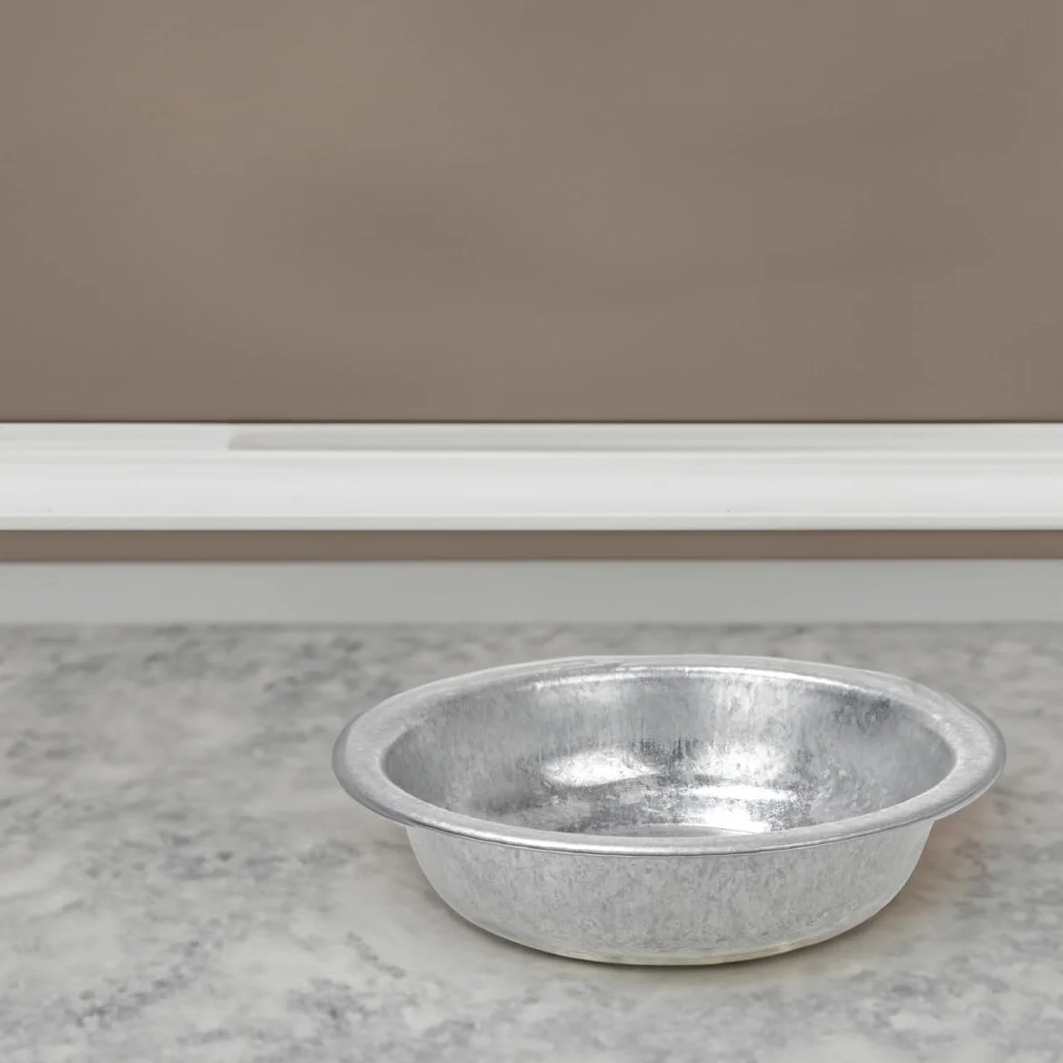 Grand seau en zinc 50 cm pour extérieur - Baignoire ronde jardinière fontaine solaire