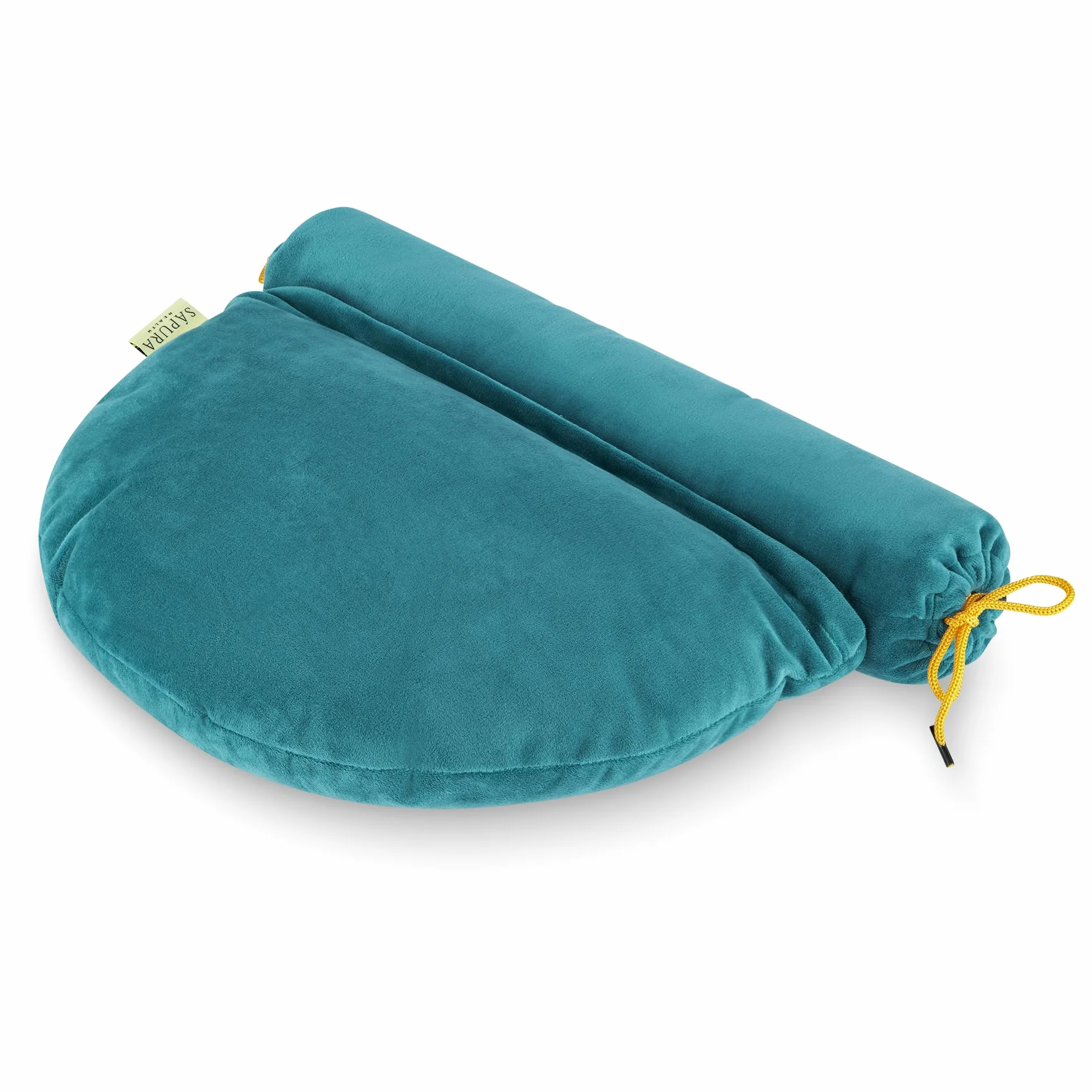 SAPURA Coussin de Yoga | Coussin de méditation | Yoga Bolster 2en1 | Bio Remplissage Sarrasin | Rouleau Oreiller | Pilates-Bolster | Oreiller de Relaxation