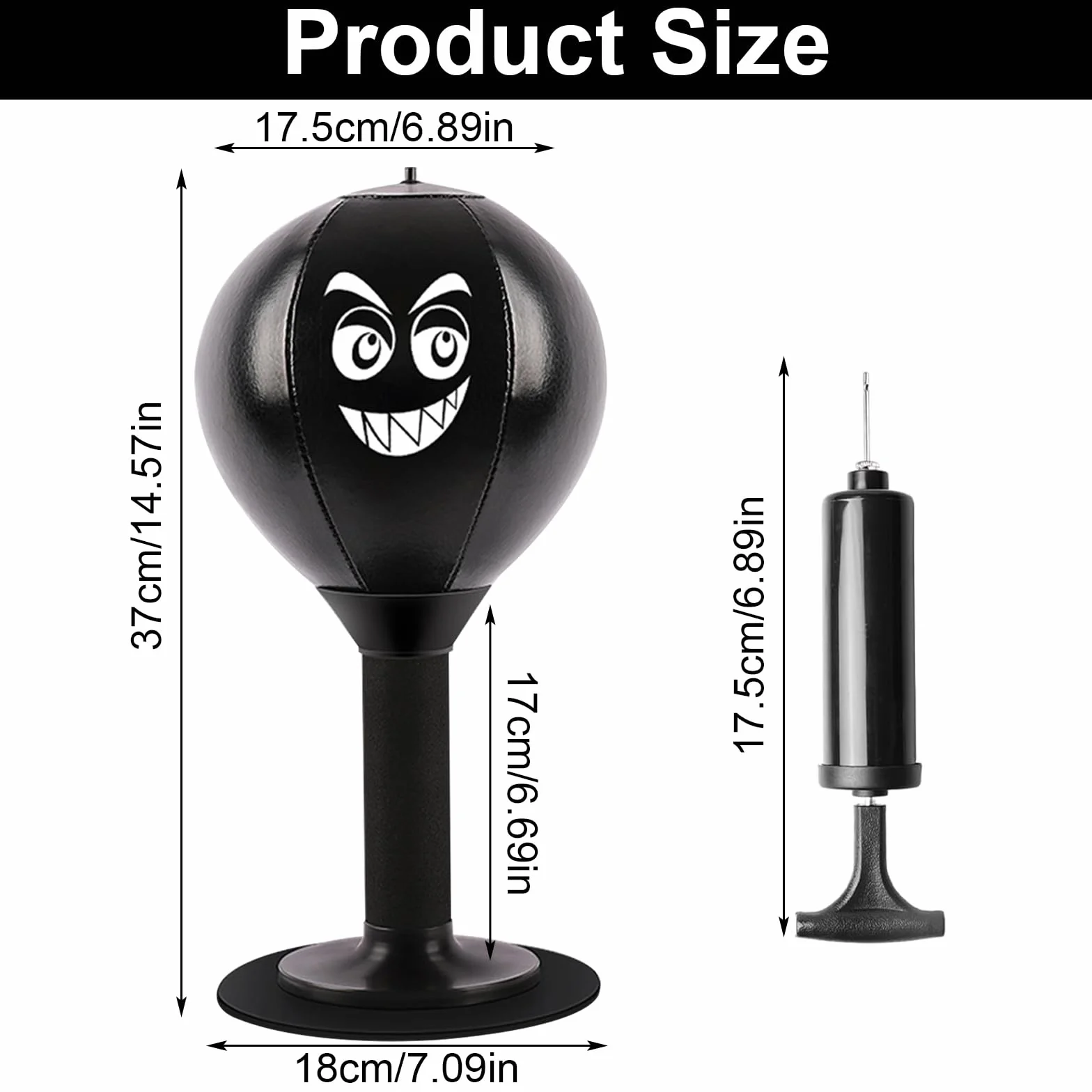 Punching-Ball de Bureau, Sac de Frappe de Bureau Autonome avec Ventouse, Rage Bag Sac de Frappe de Bureau Mini pour l’activité à la Maison et au Bureau pour réduire Le Stress