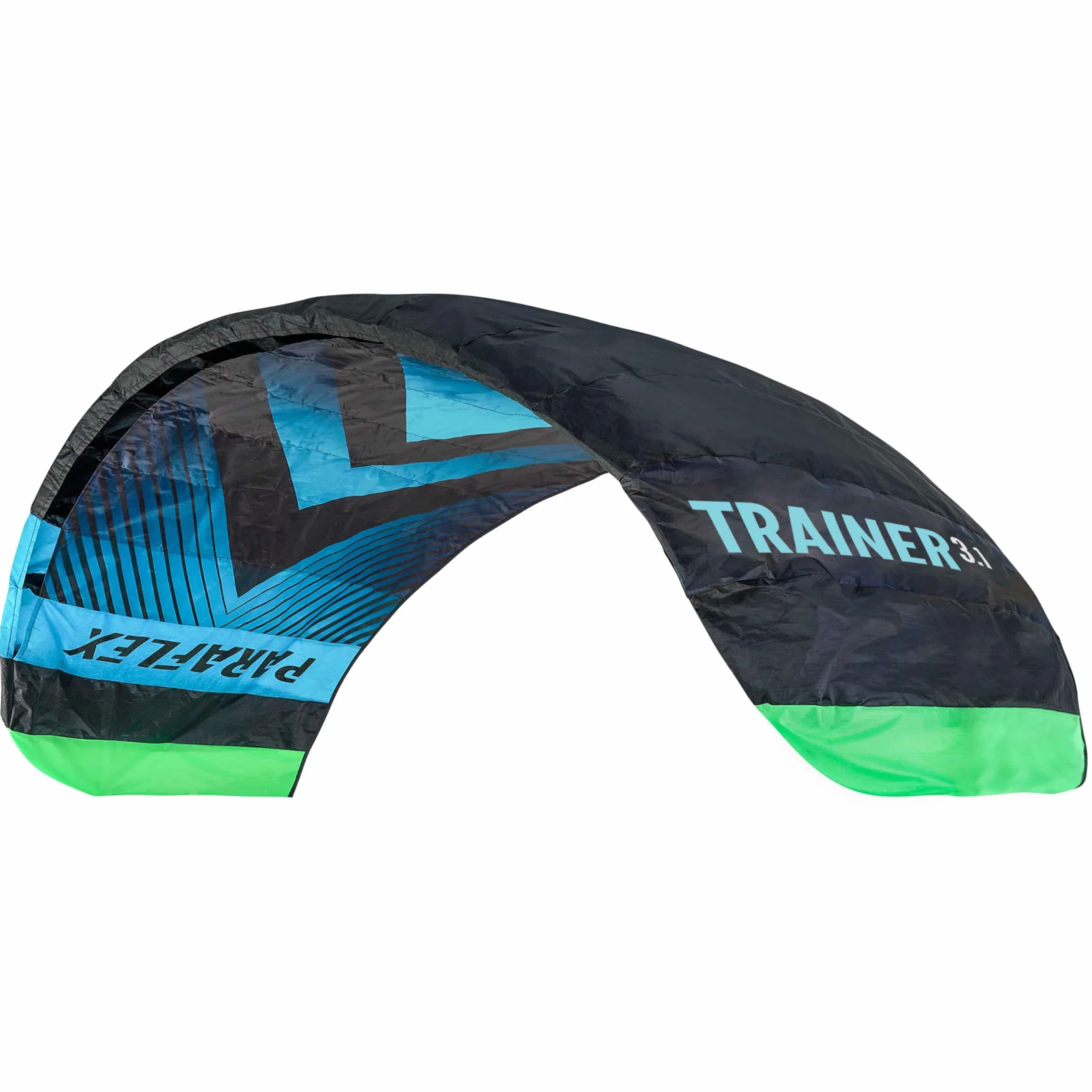 Wolkenstürmer Paraflex Trainer 3.1 Vert Fluo Aile de Kitesurf 3 Lignes Cerf-Volant Traction