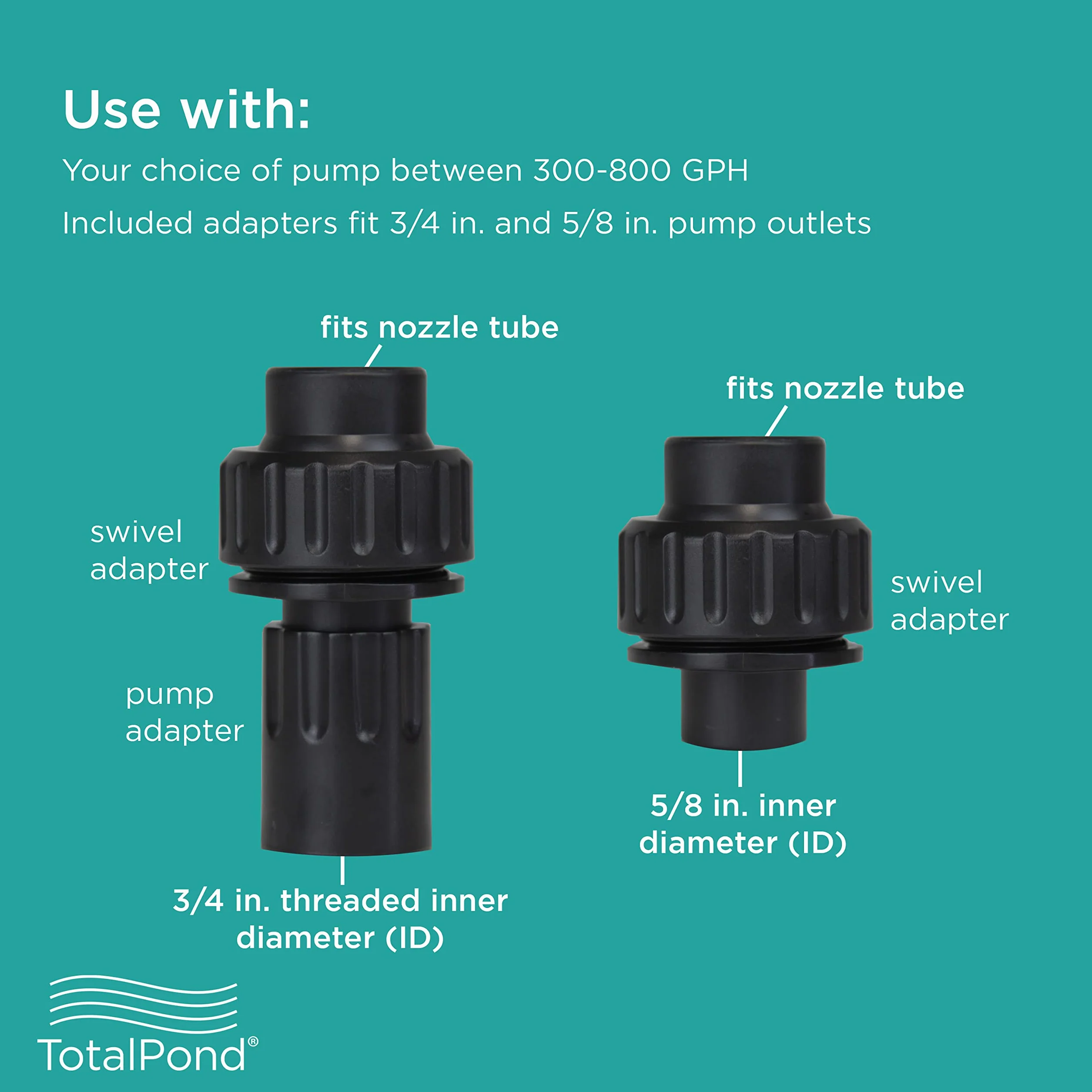 TotalPond N16100 Grand kit de buse pour bassin extérieur jardin