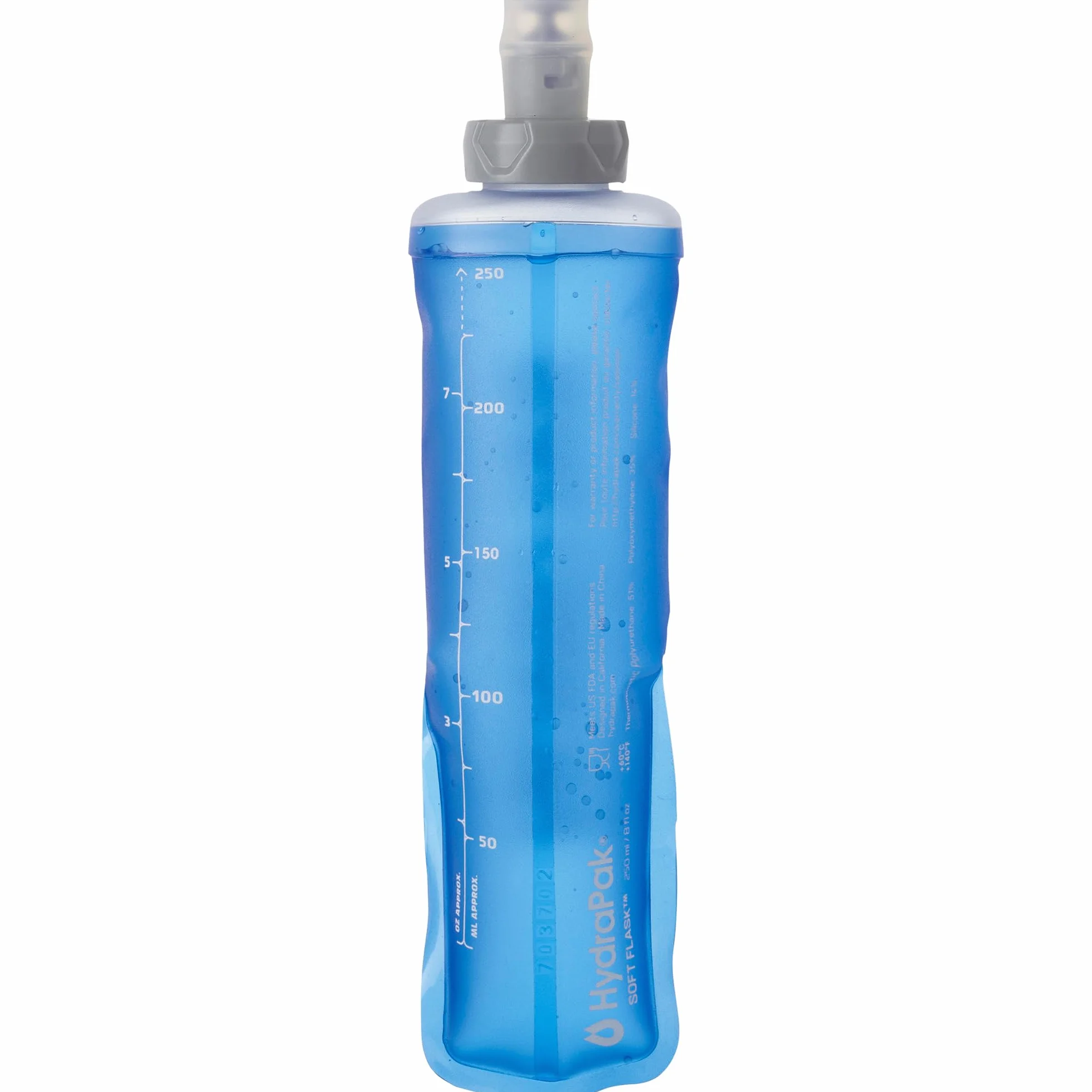 Salomon Soft Flask 250ml/8oz 28 Gourde souple unisexe, Confort, Valve à débit élevé, Simplicité d’utilisation, Bleu