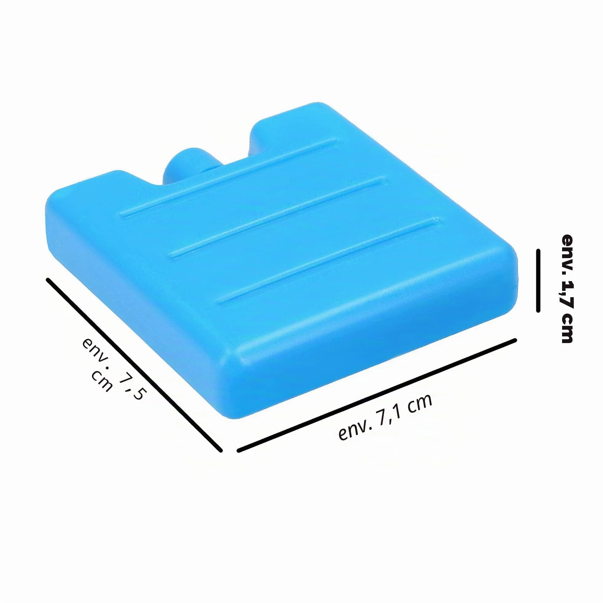 VonBueren Mini Pain de Glace pour Sac Isotherme 8 x 7,5 x 1,5 cm