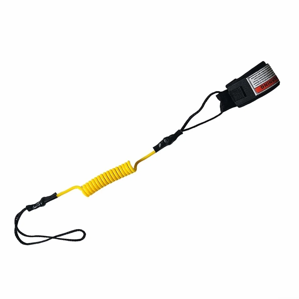 Corde à main de sécurité, laisse de surf pour bodyboard, corde à ressort en TPU, sangle de poignet réglable haute résistance pour adultes et enfants, sports nautiques