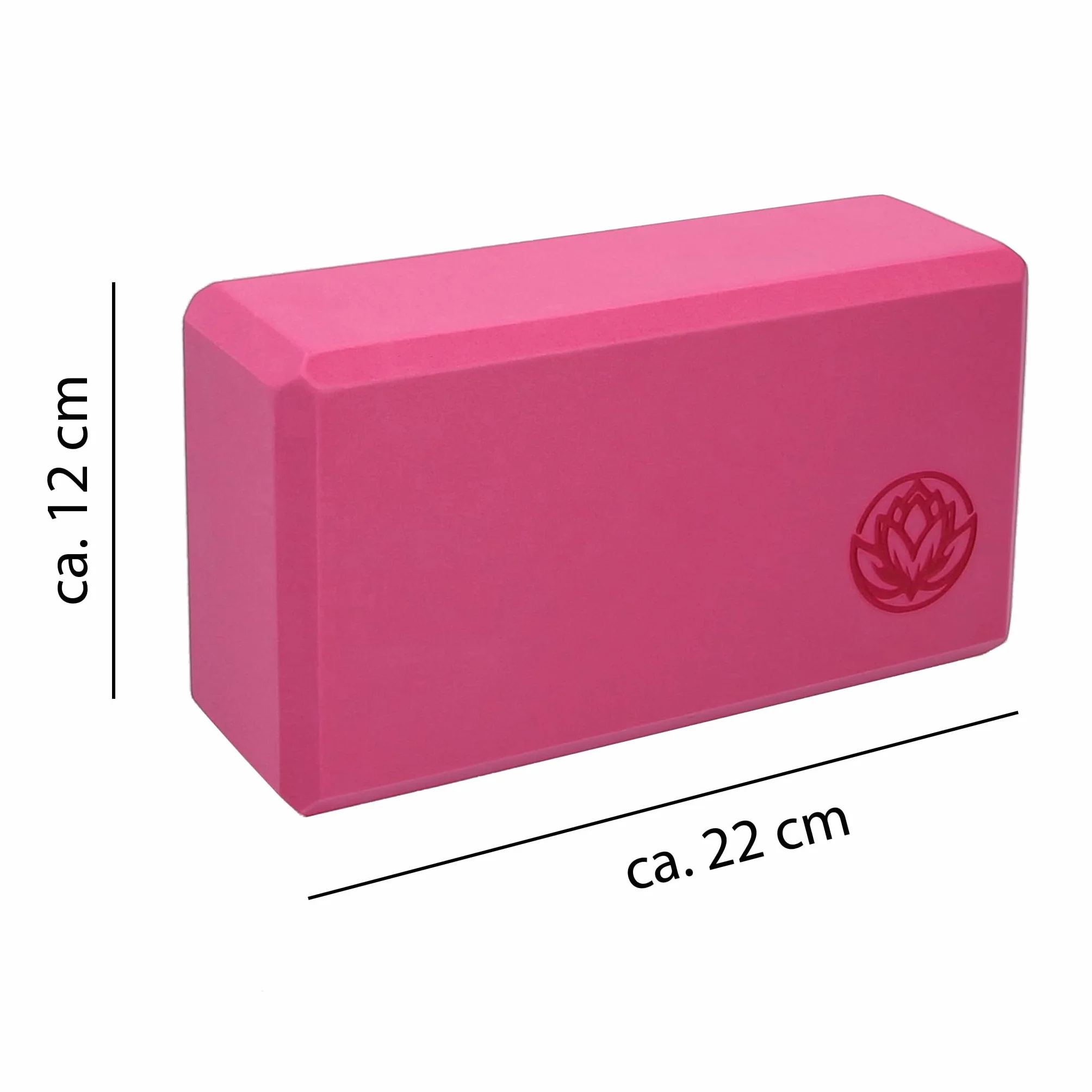 VonBueren Lot de 2 Briques Yoga | Blocs en EVA | 22 x 12 x 7,5 cm | Accessoire de yoga pour femmes et hommes | Blocs pour Pilates